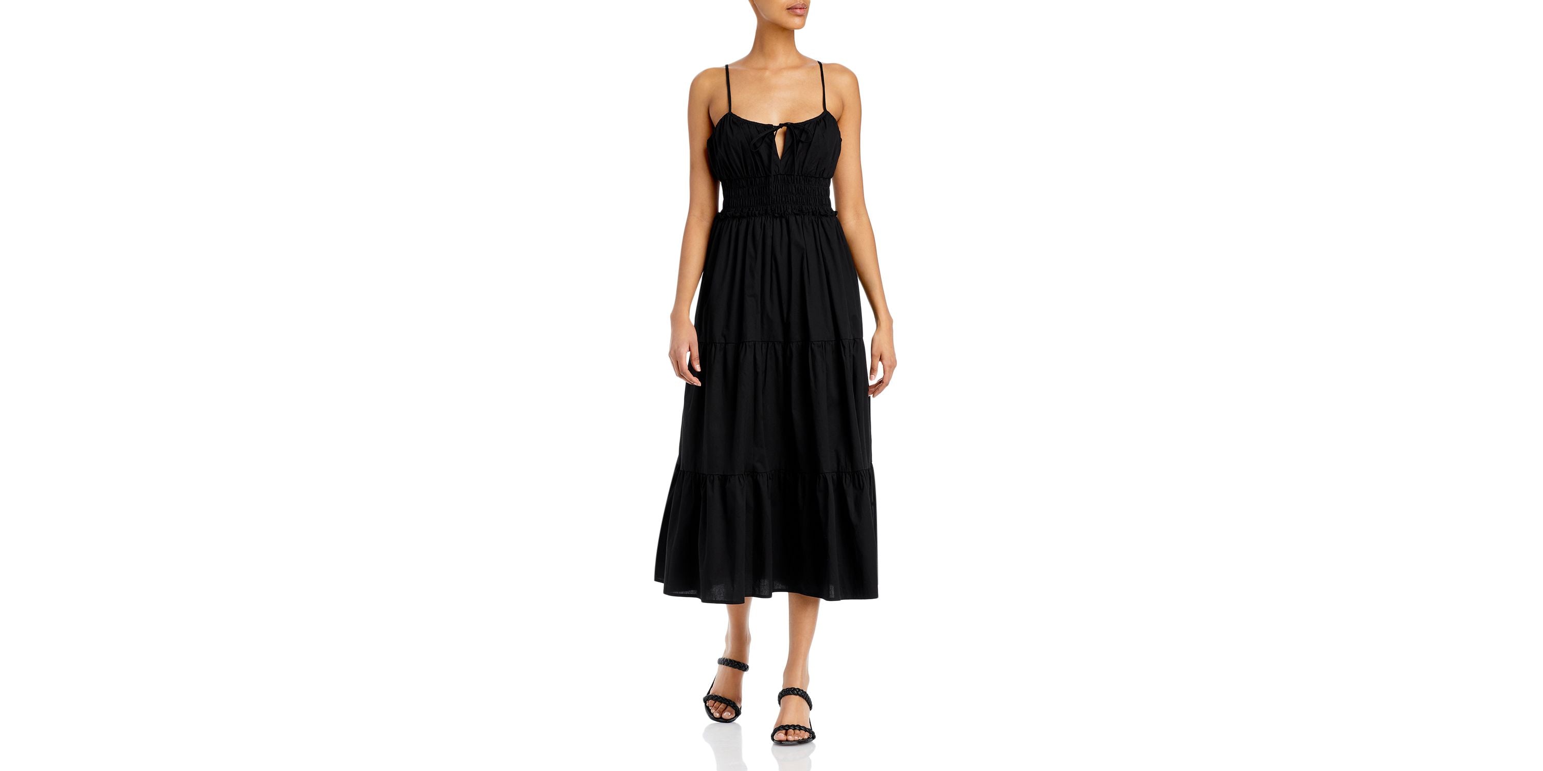 WAYF Wisteria Floral Tiered Midi Sundress