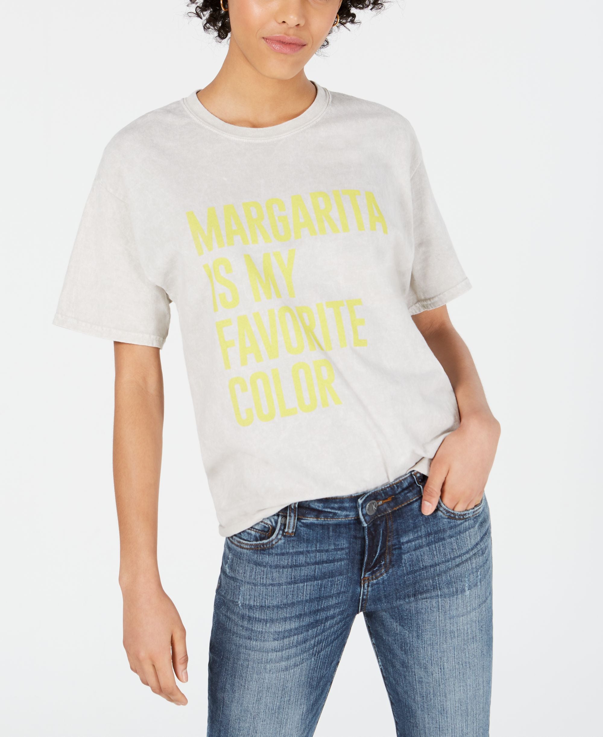 True Vintage Cotton Text Graphic T-Shirt