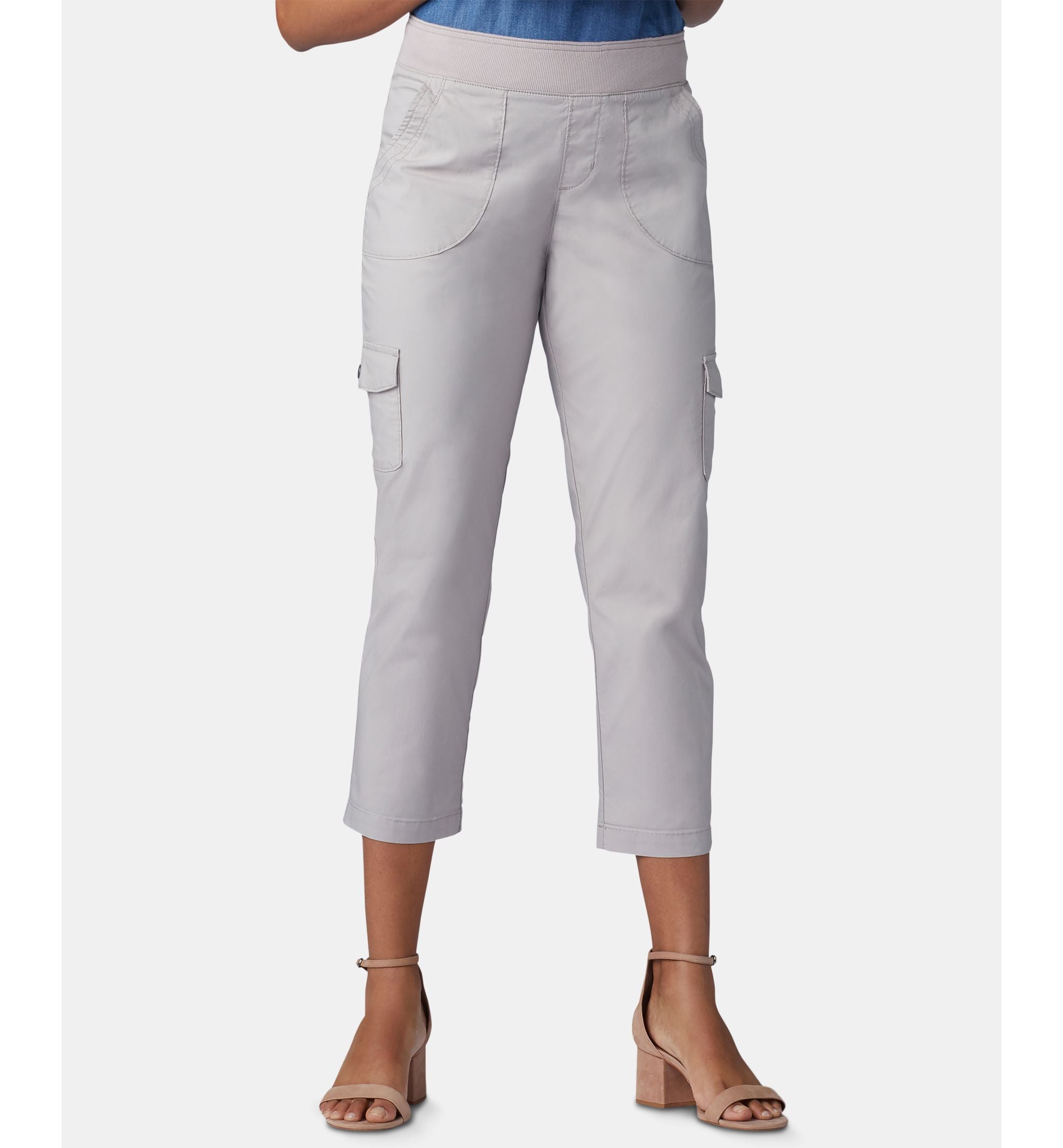 Lee Platinum Petite Pull On Cargo Capri Pants