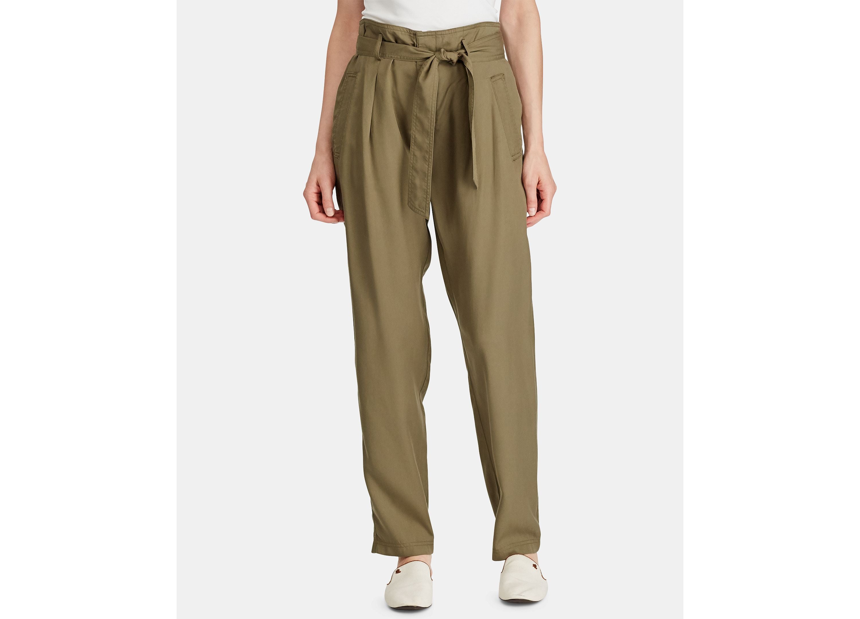 Ralph Lauren Petite Twill Pants - Fern 14P