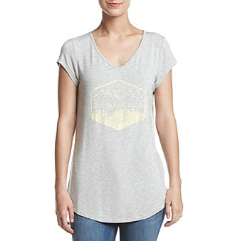 G.H. Bass & Co. Grey V-Neck Logo Tee