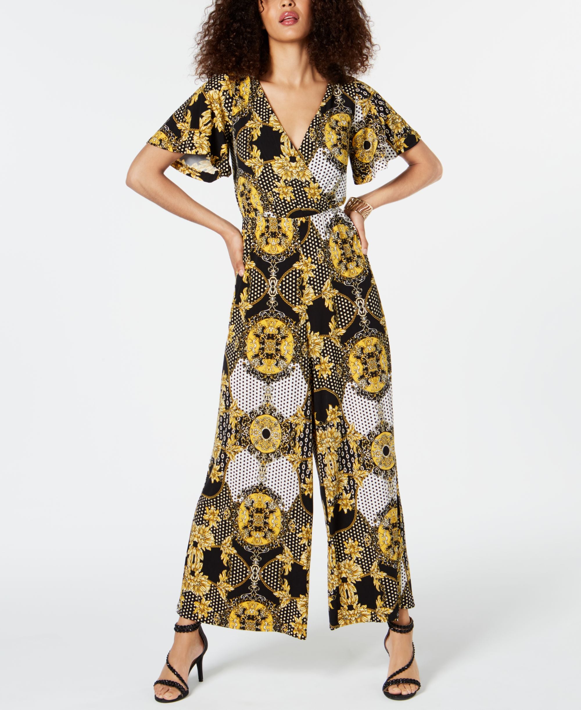 Thalia Sodi Printed Jumpsuit