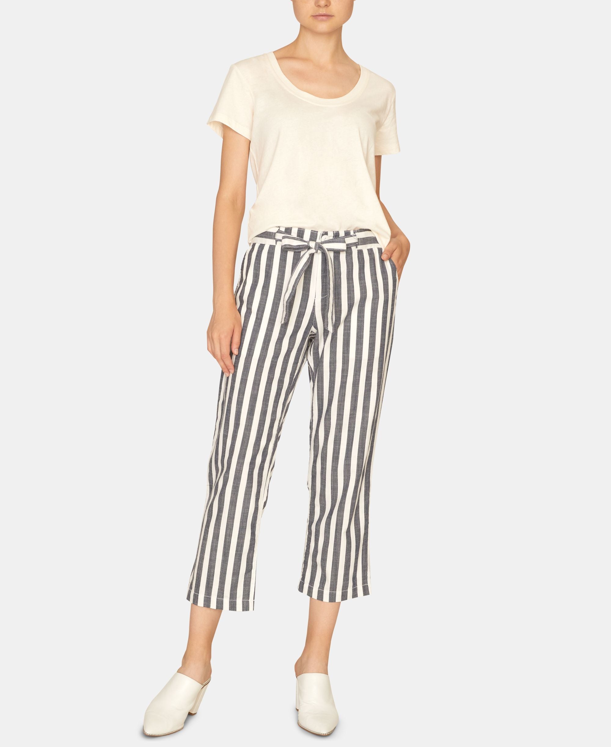 Sasha Stripe Capri Pants