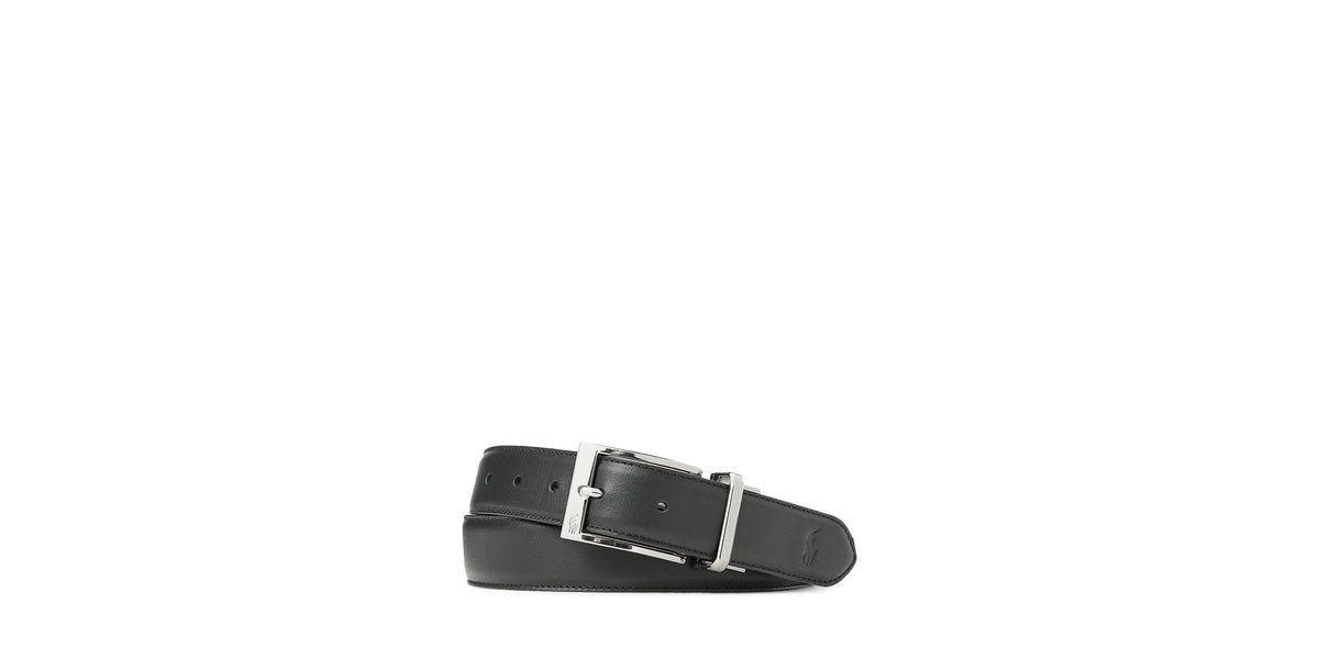 Men's Reversible Leather Dress Belt Black/Brown 34