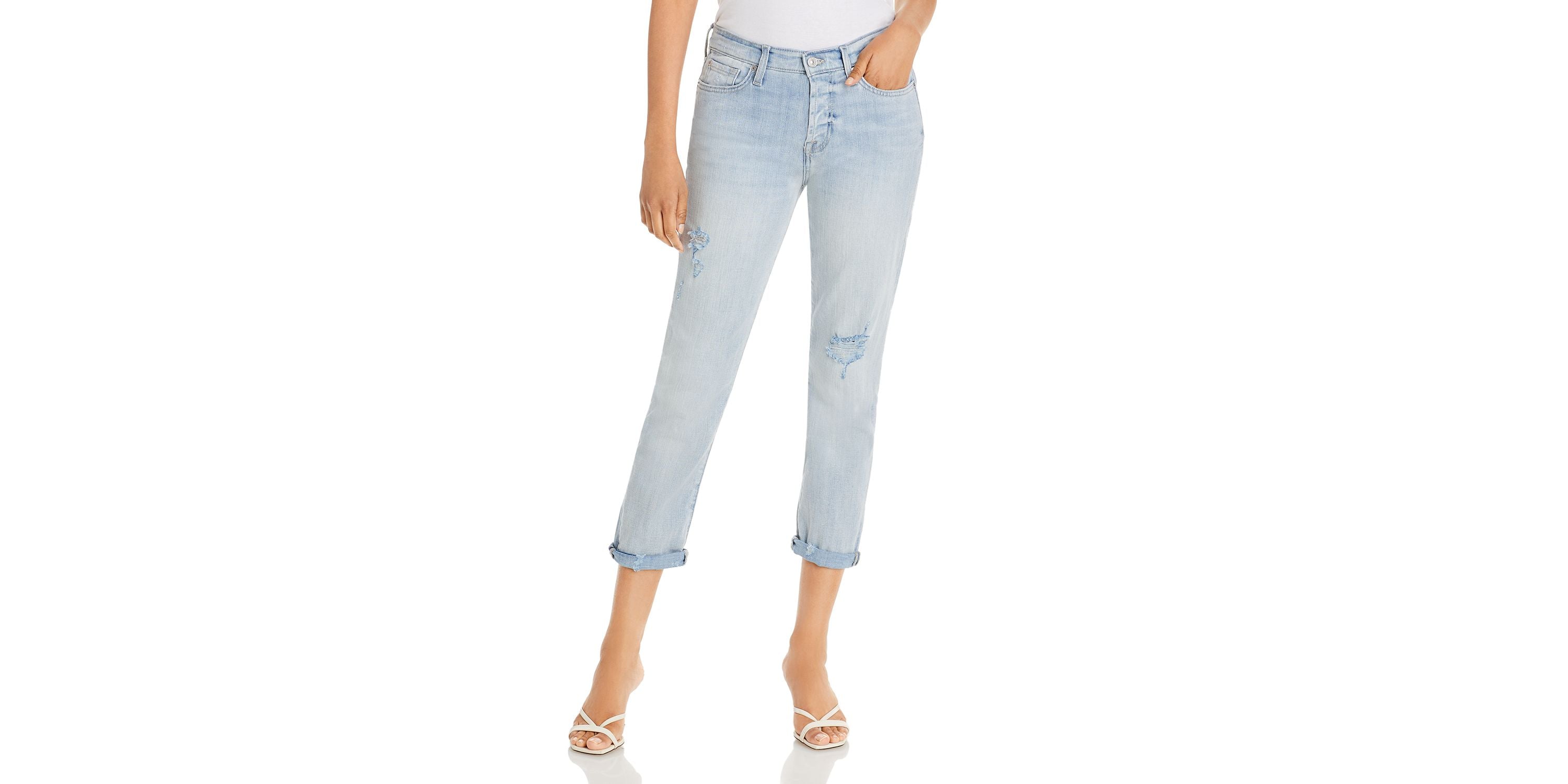 7 For All Mankind Josefina High Waist Ankle Boyfriend Jeans