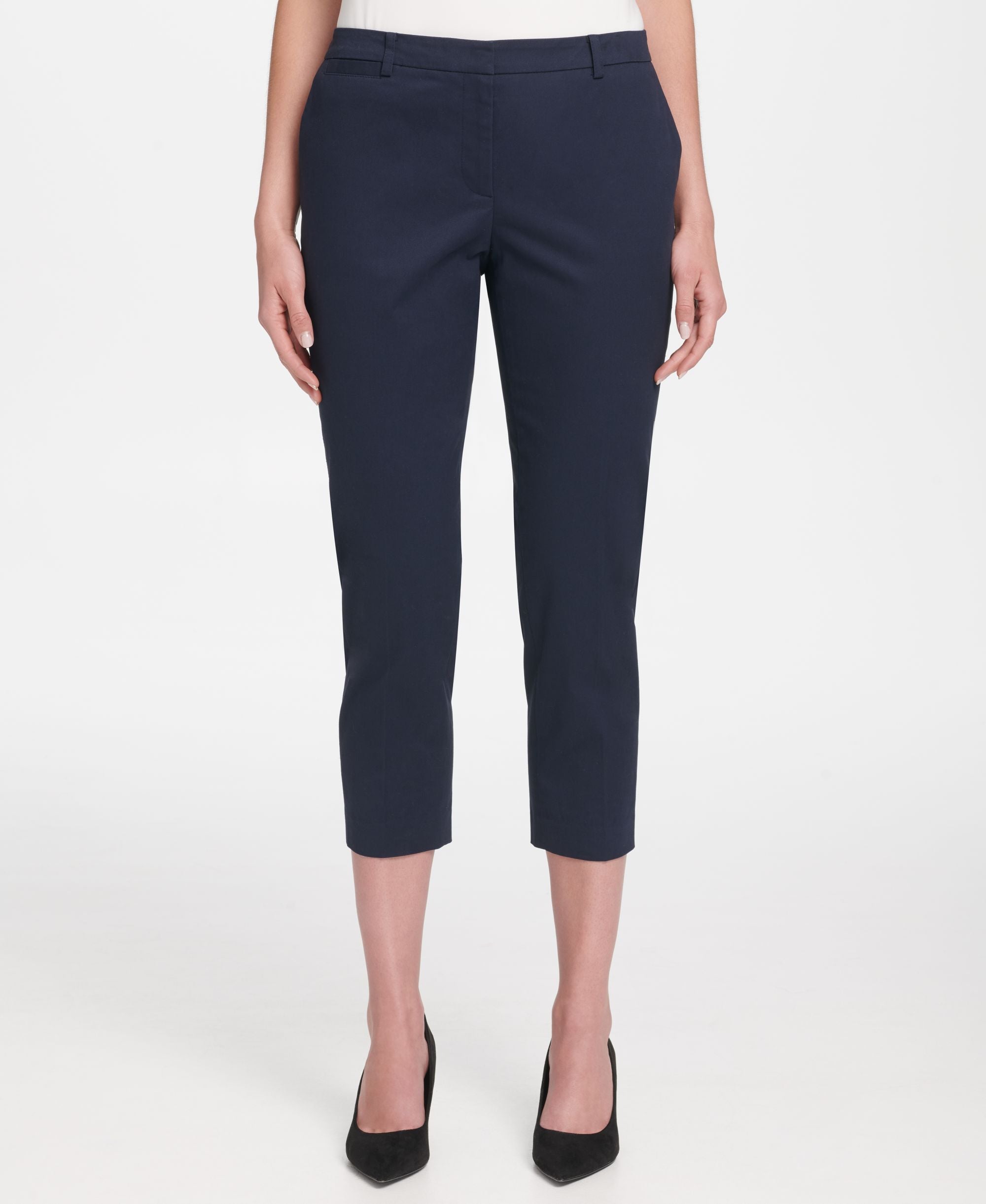 Cropped Straight-Leg Pants
