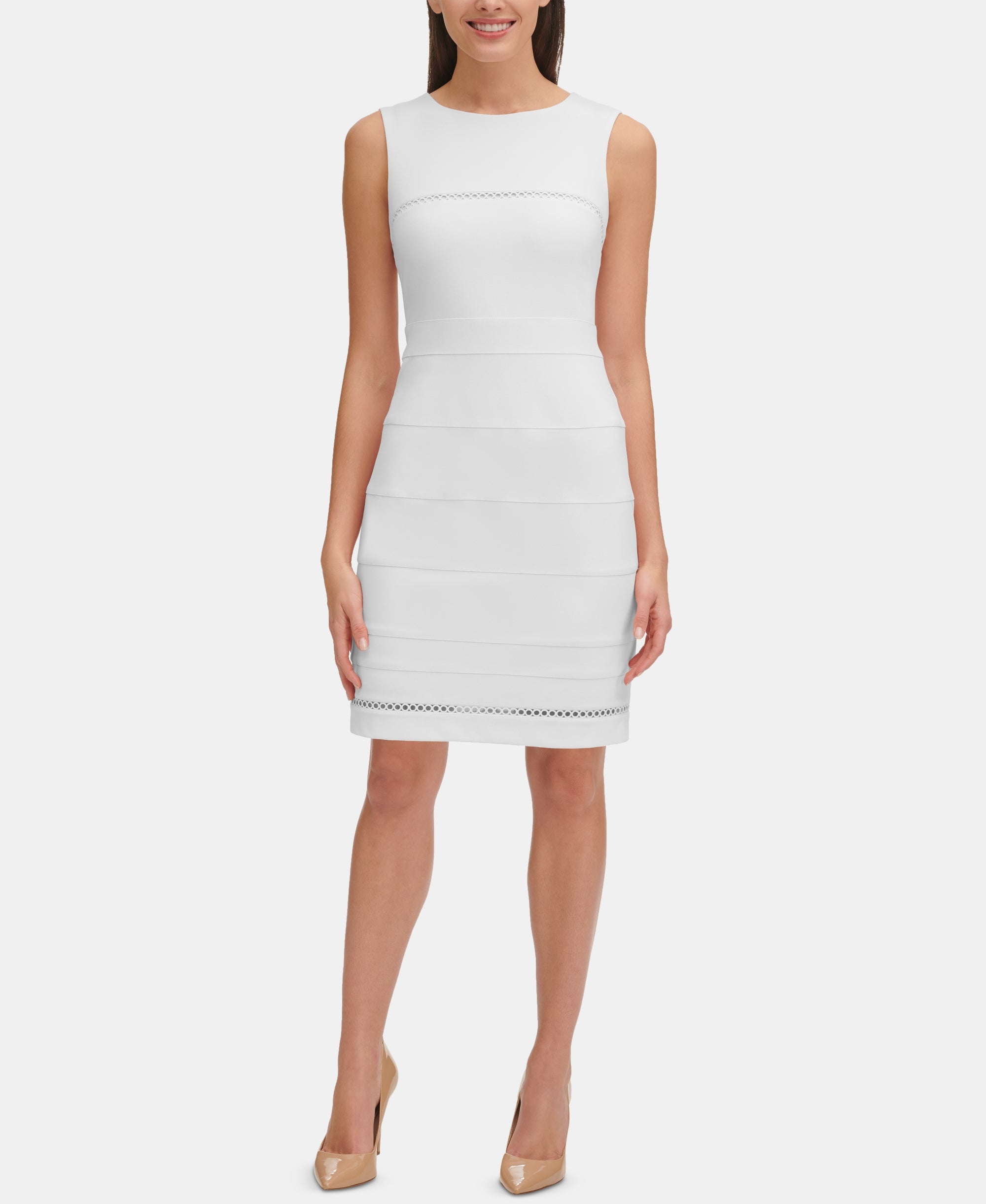 Circle-Trim Dress
