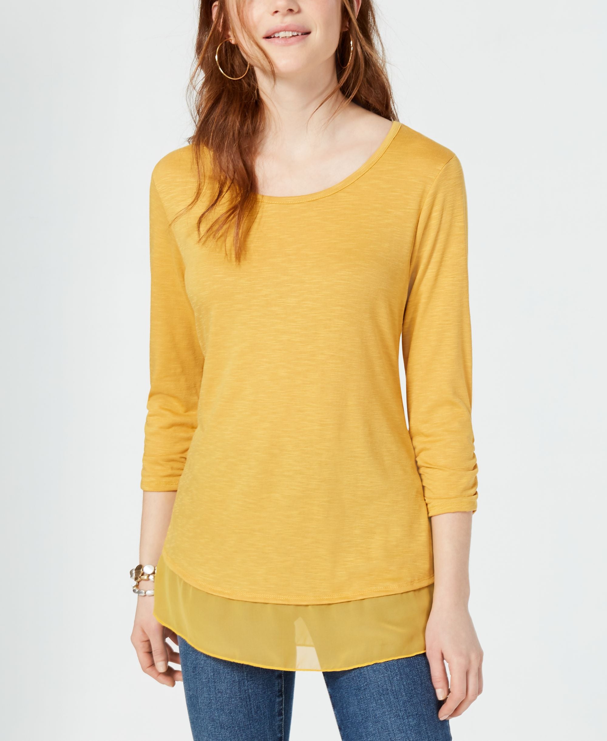 Chiffon-Hem Top