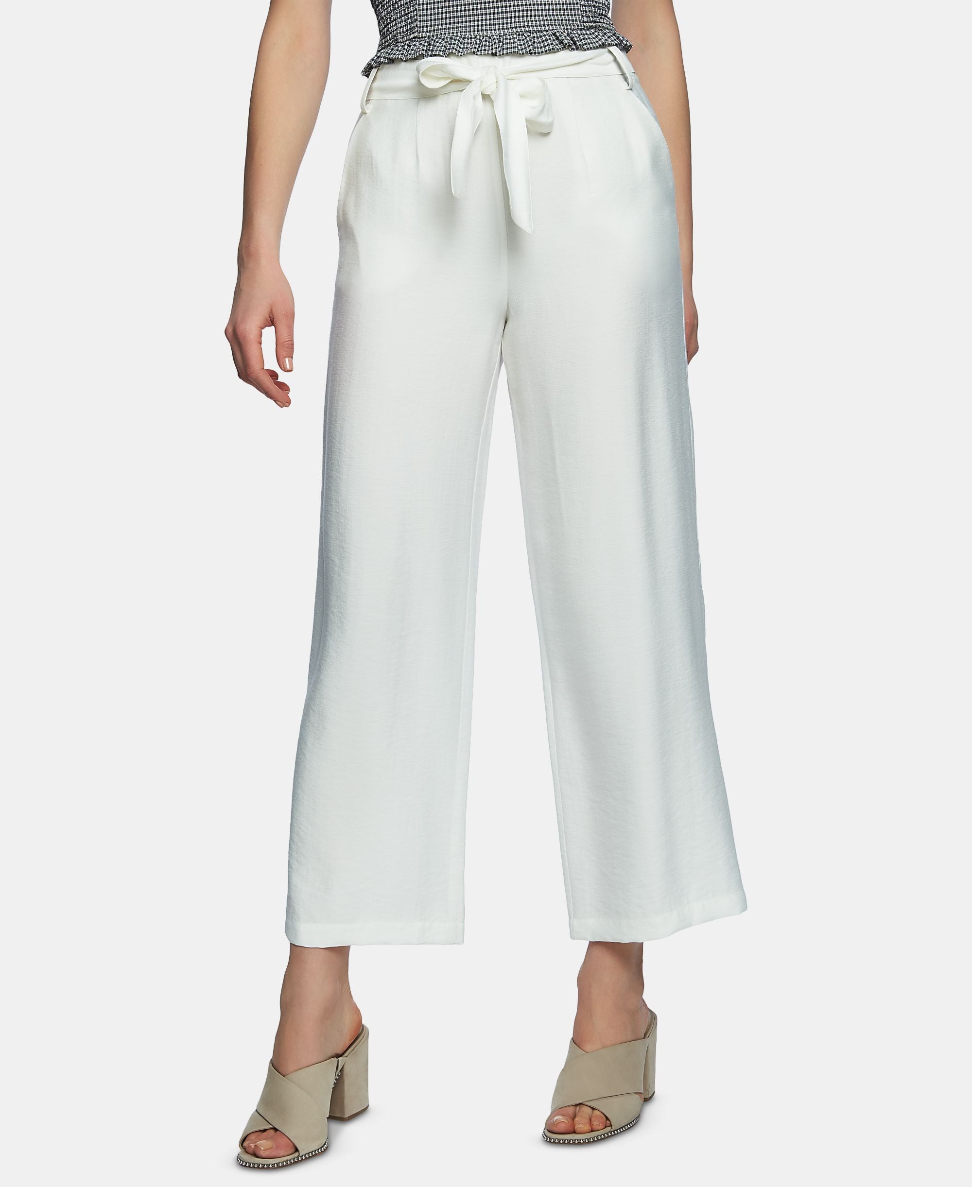 1.State Tie Waist Wide Leg Pants