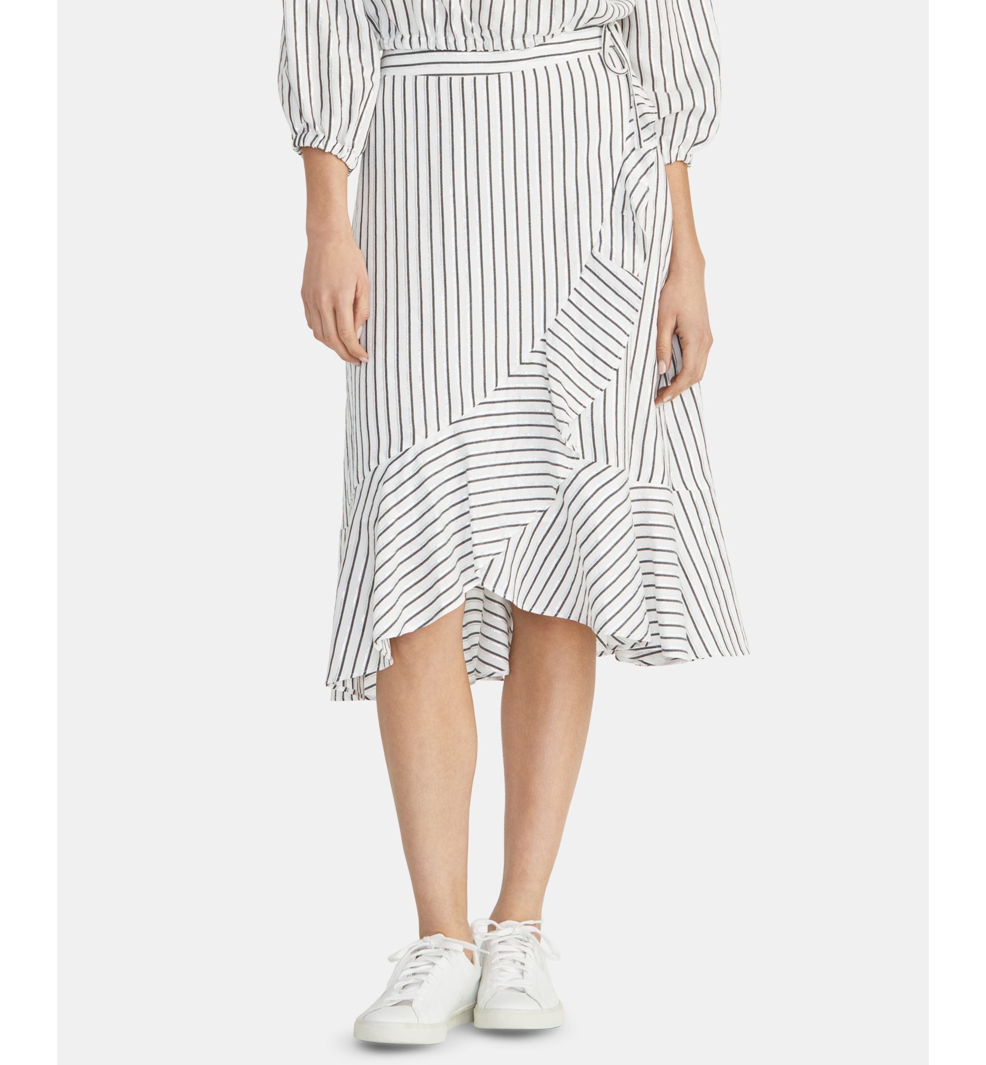 Rachel Rachel Roy Esta Striped Ruffled Skirt