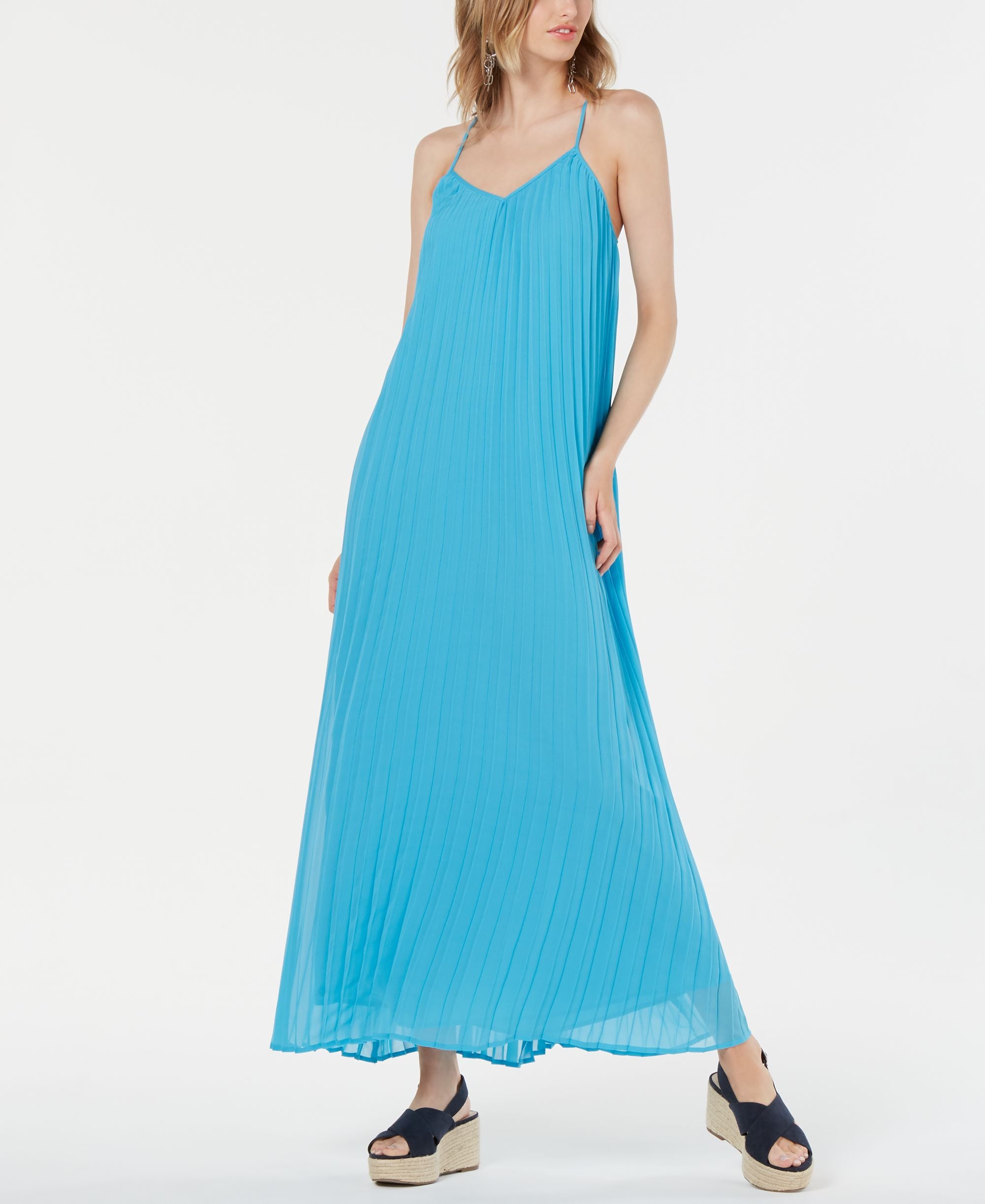 Pleated Maxi Dress