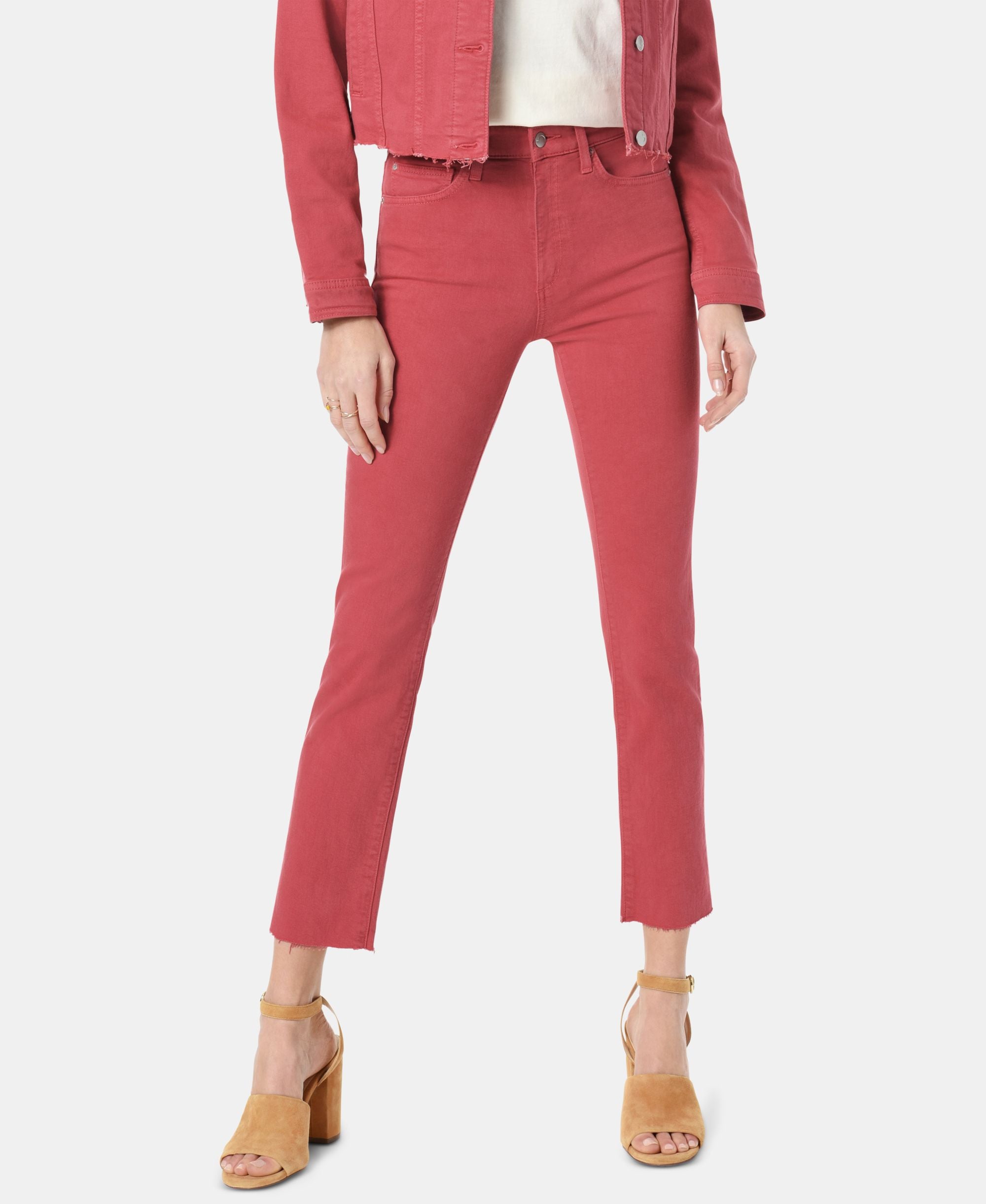 The Milla Raw-Hem Ankle Jeans