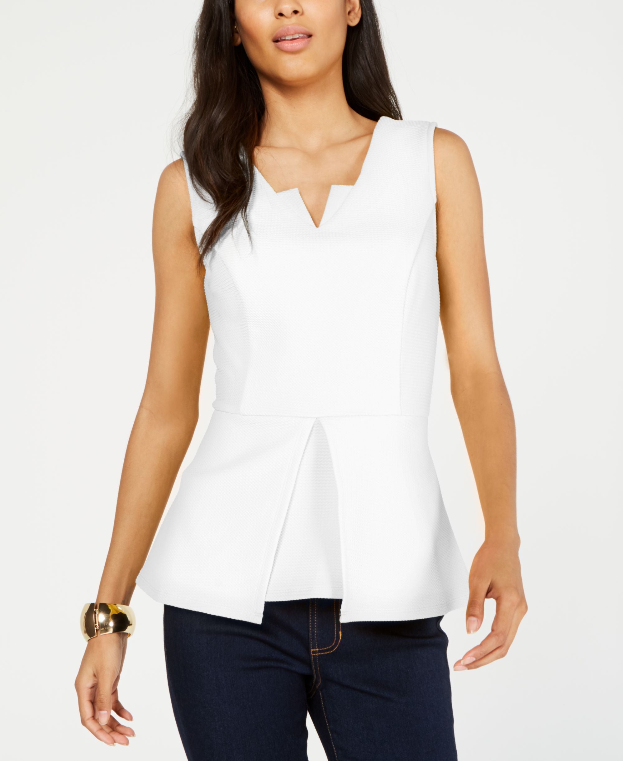 Thalia Sodi Sleeveless Peplum Top