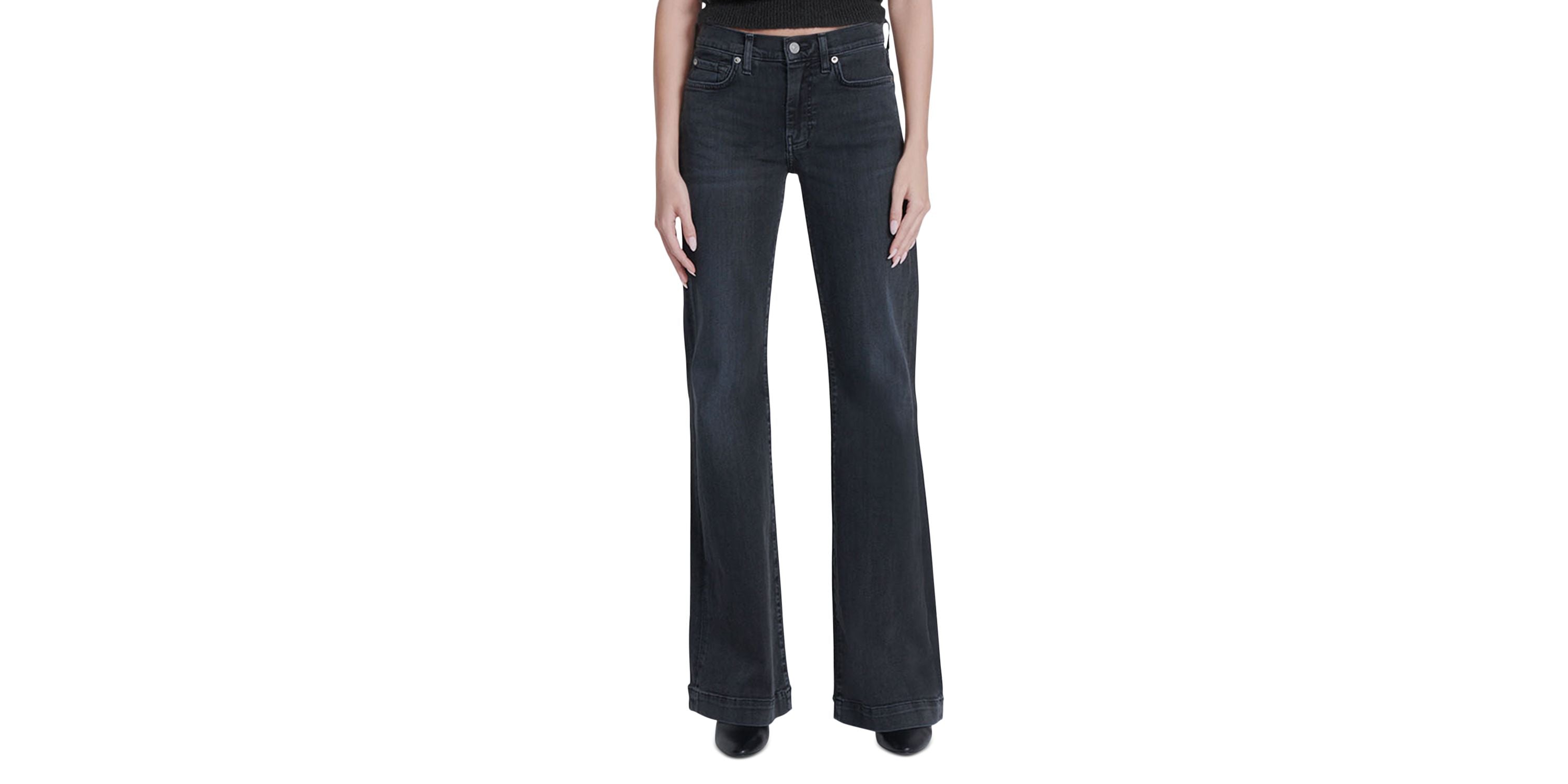 7 For All Mankind Dojo High Rise Bootcut Jeans in Night Rider