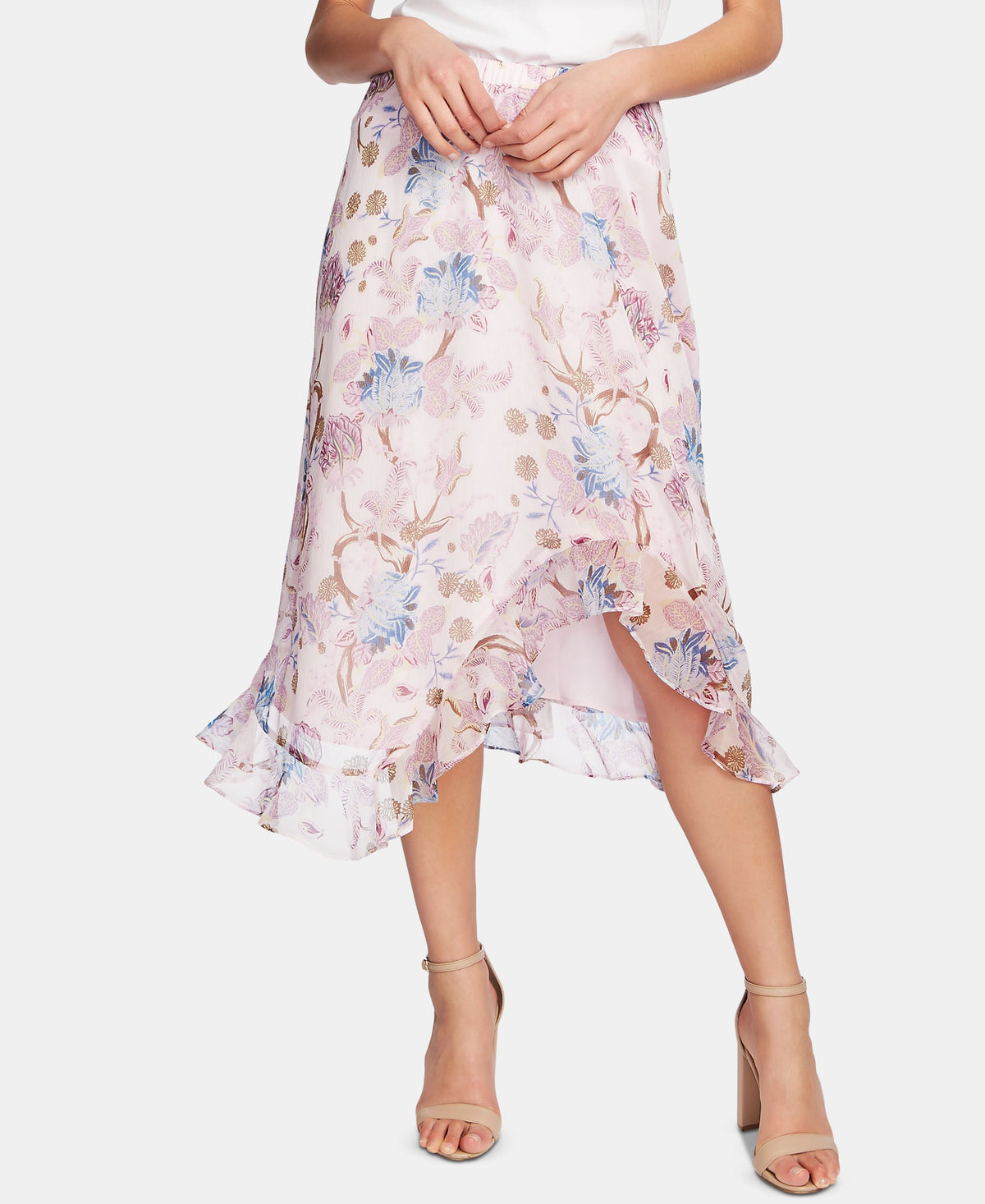 Floral Ruffled Skirt