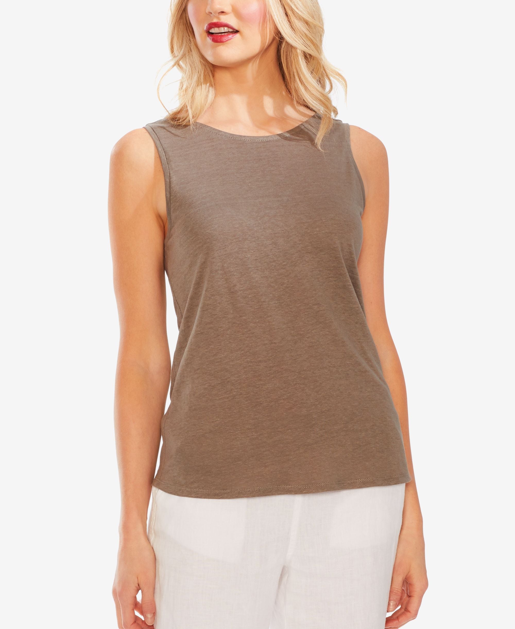 Twist-Back Knit Tank Top