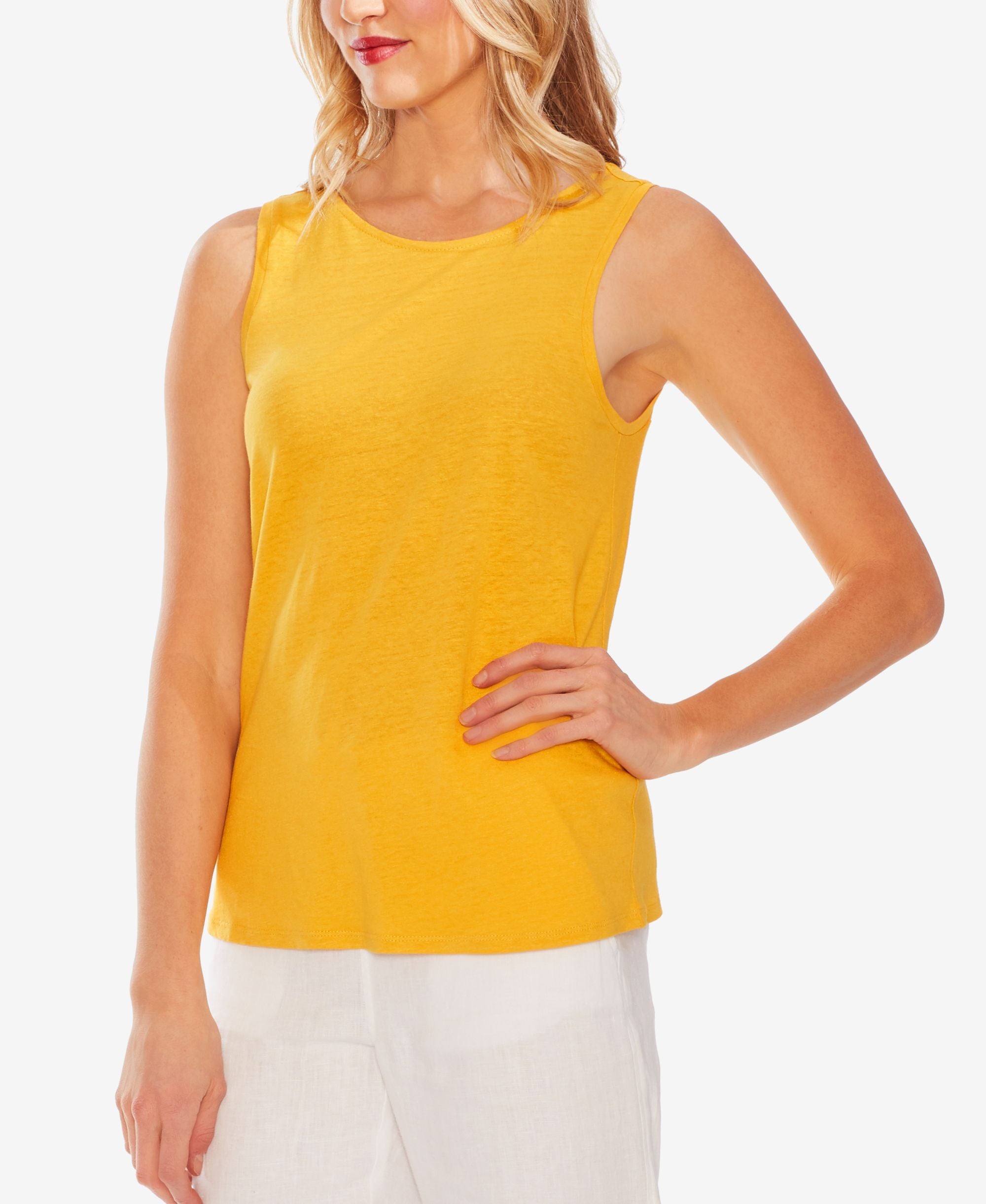 Twist-Back Knit Tank Top