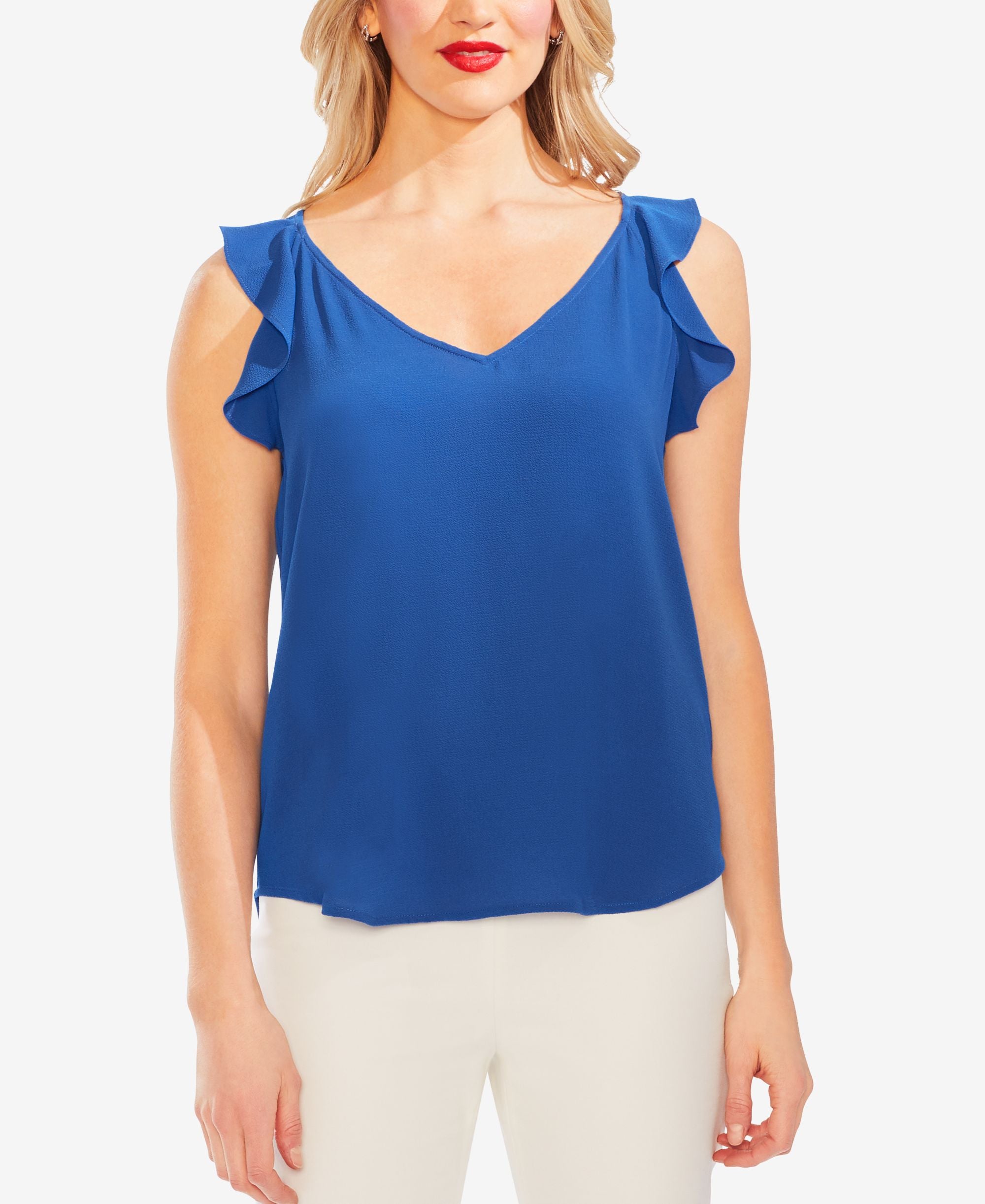 Vince Camuto Flutter Shoulder Top