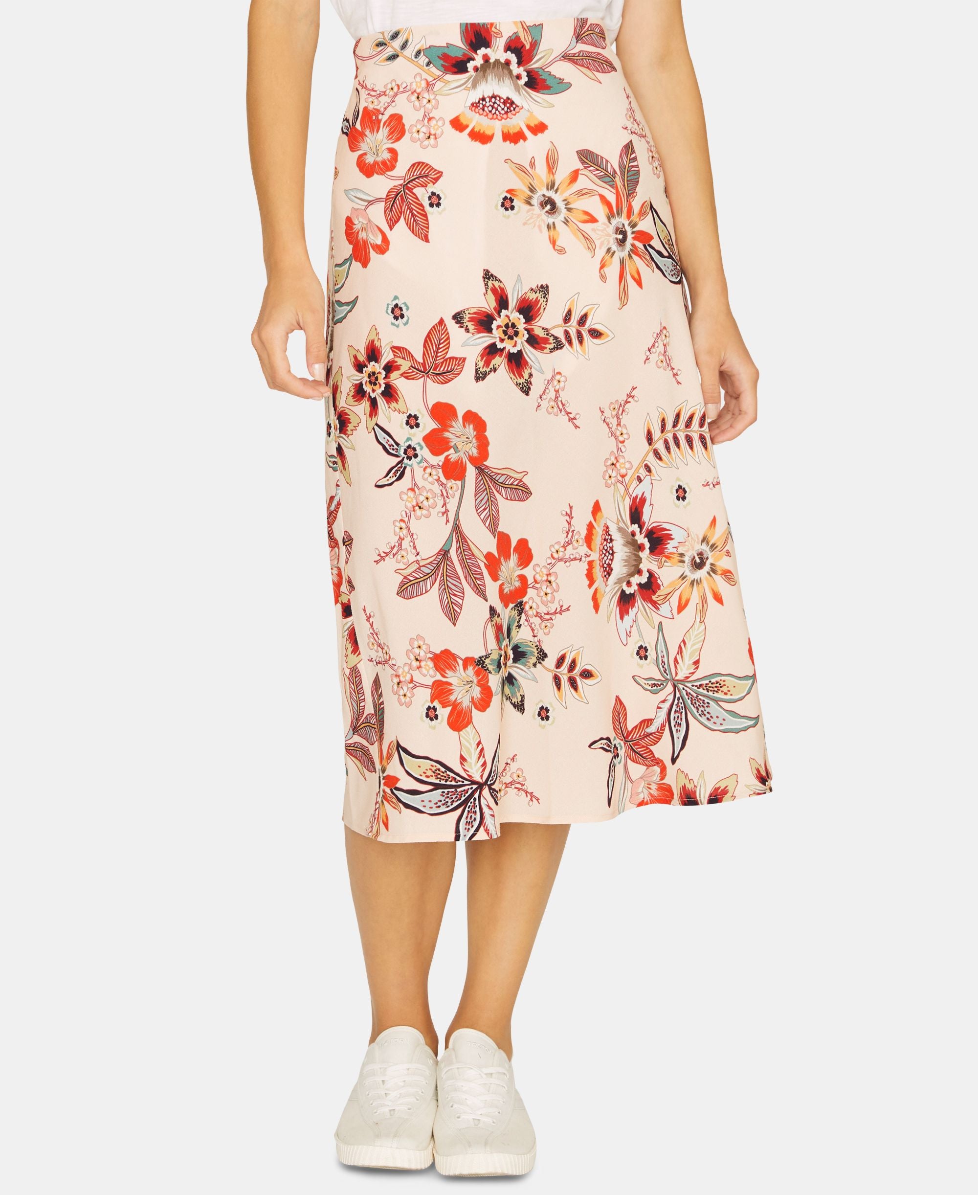 Sanctuary Everyday Floral Printed Midi Skirt