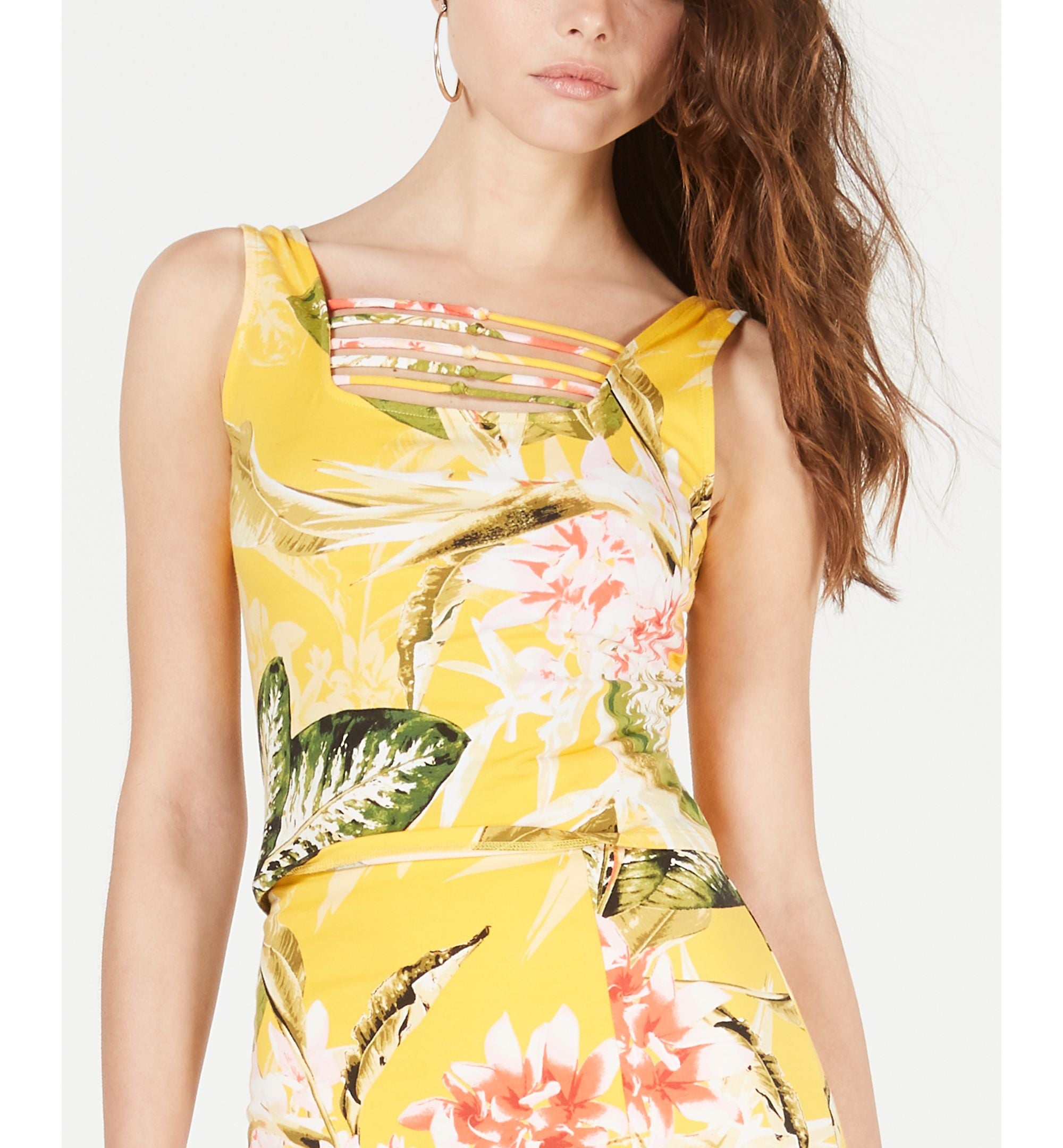 Maeko Strappy Printed Crop Top