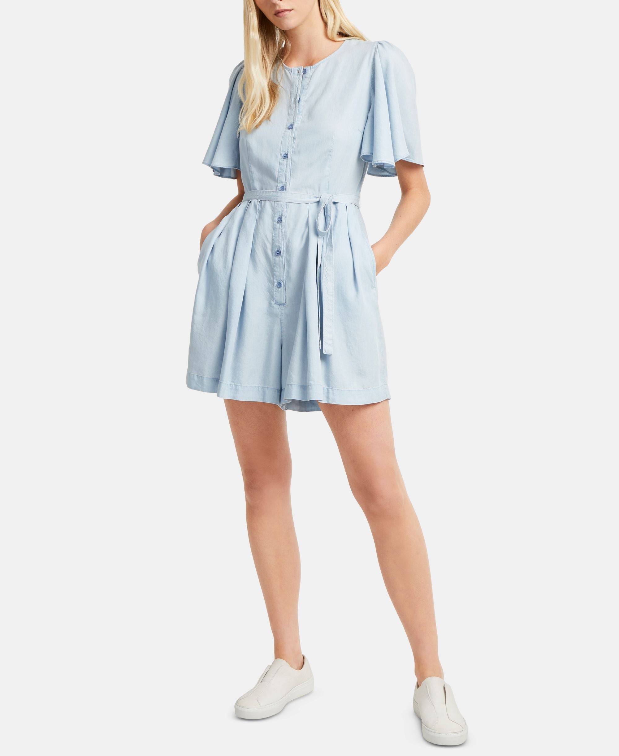 French Connection Julienne Belted Romper