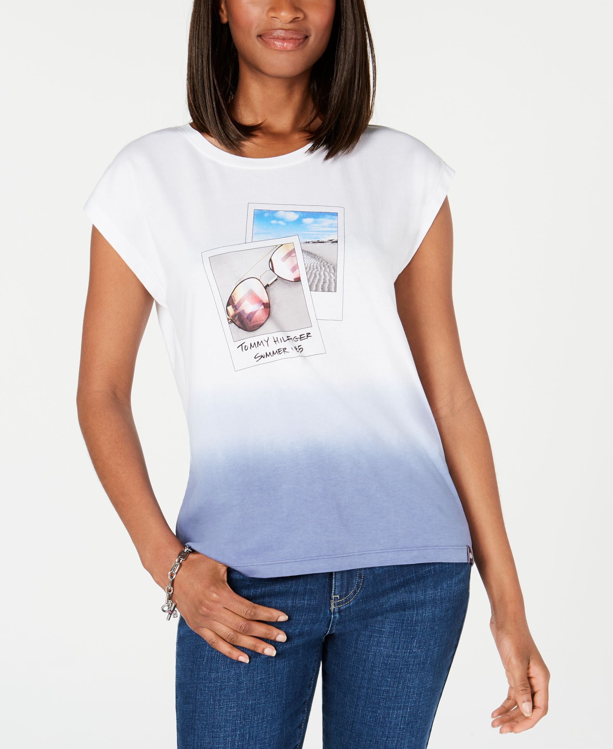 Tommy Hilfiger Ombre Polaroid Graphic T-Shirt