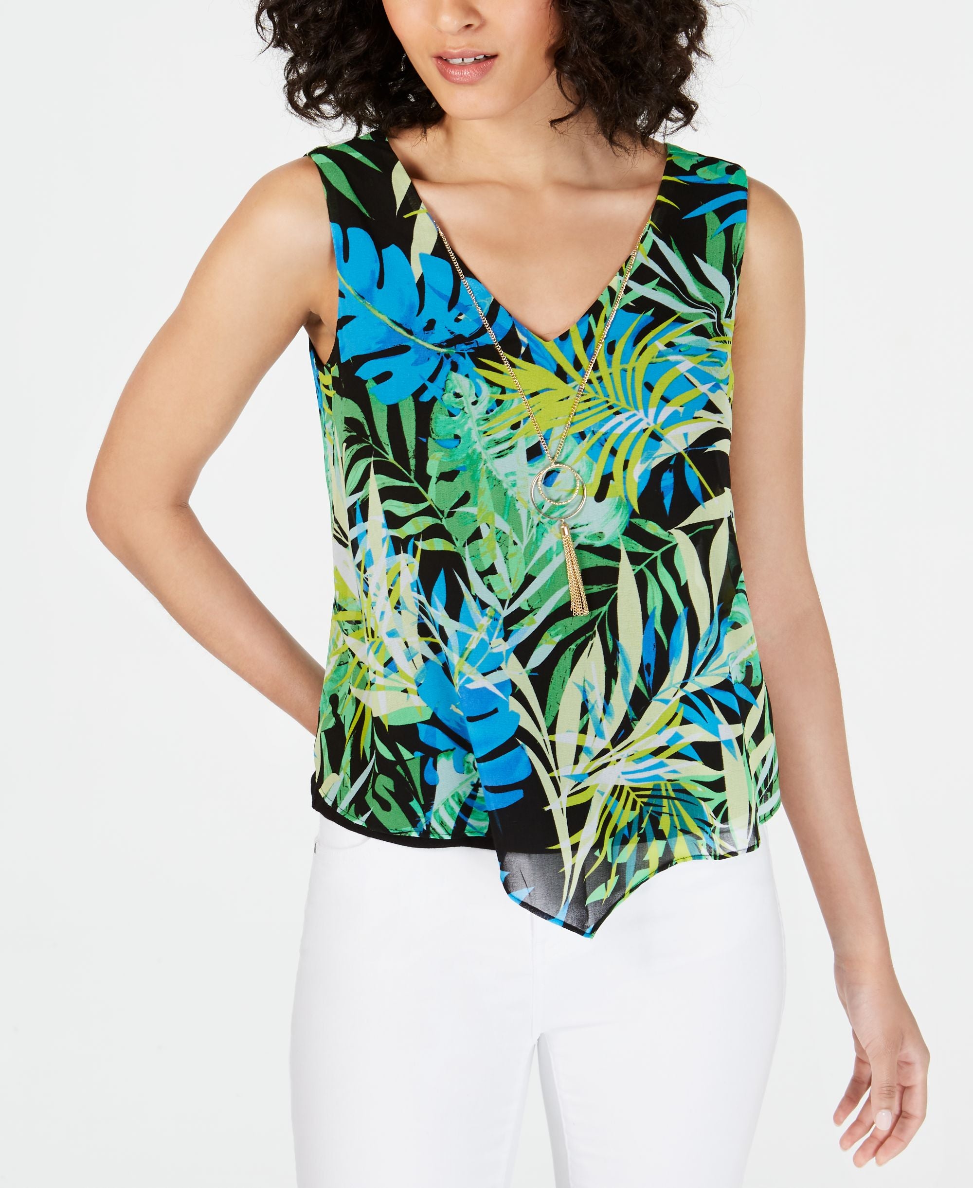 Thalia Sodi Necklace Tank Top