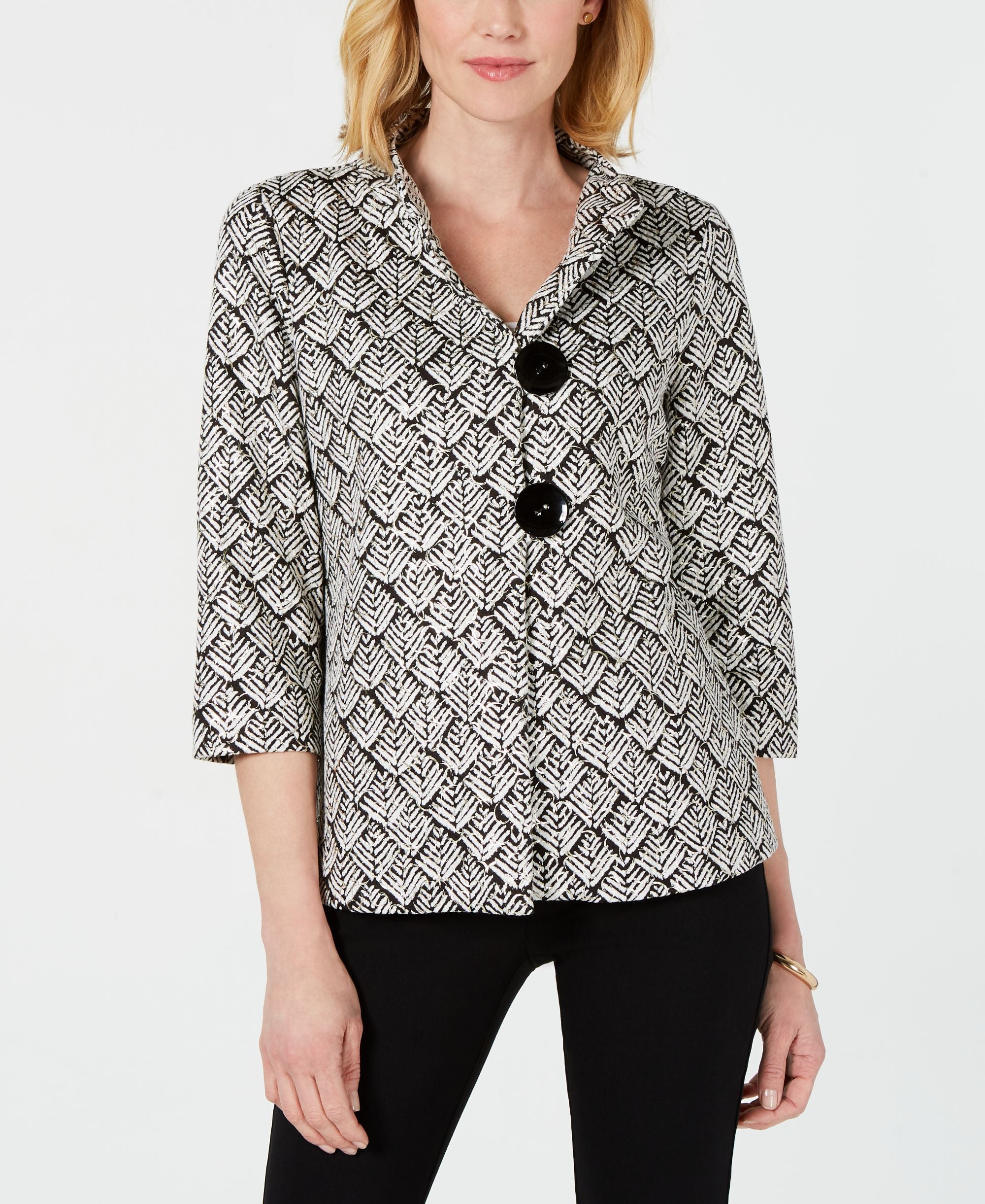 JM Collection Printed Jacket