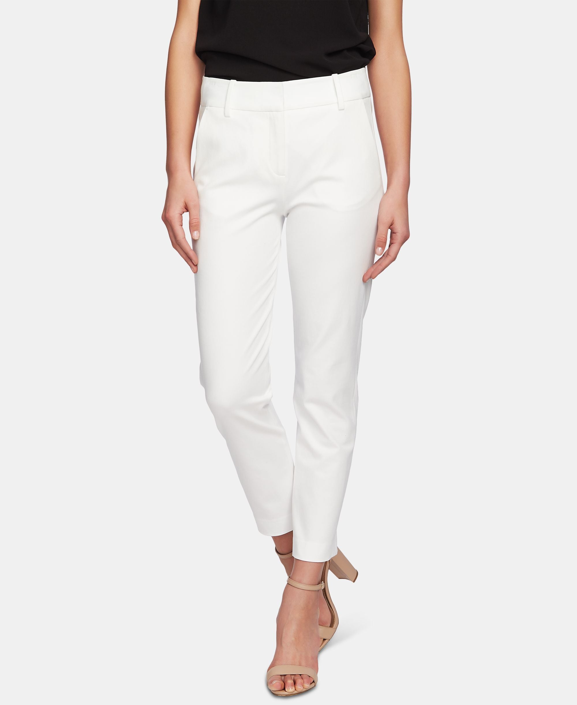 Cece Stretch Twill Straight Leg Pants