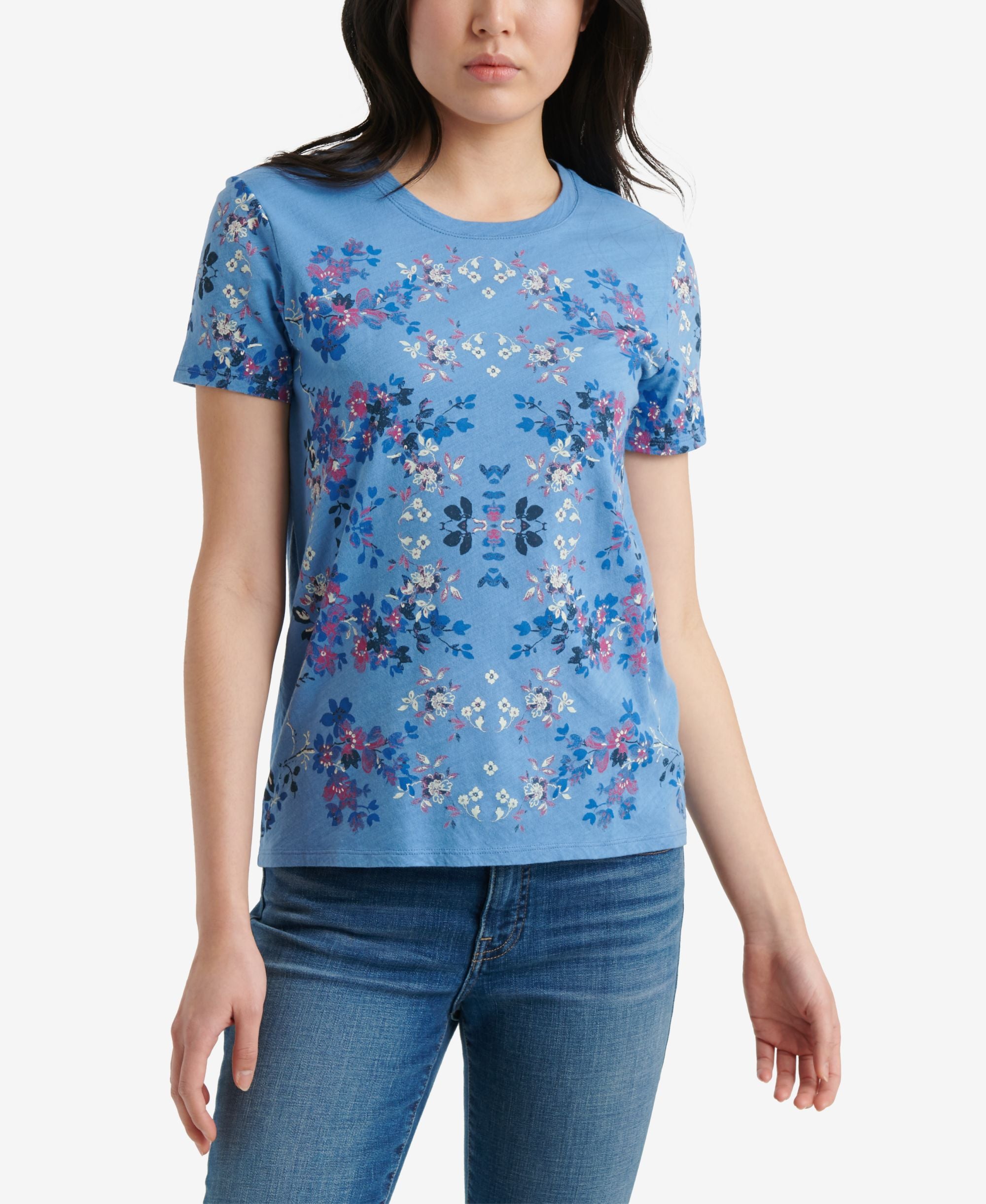 Cotton Floral-Print T-Shirt