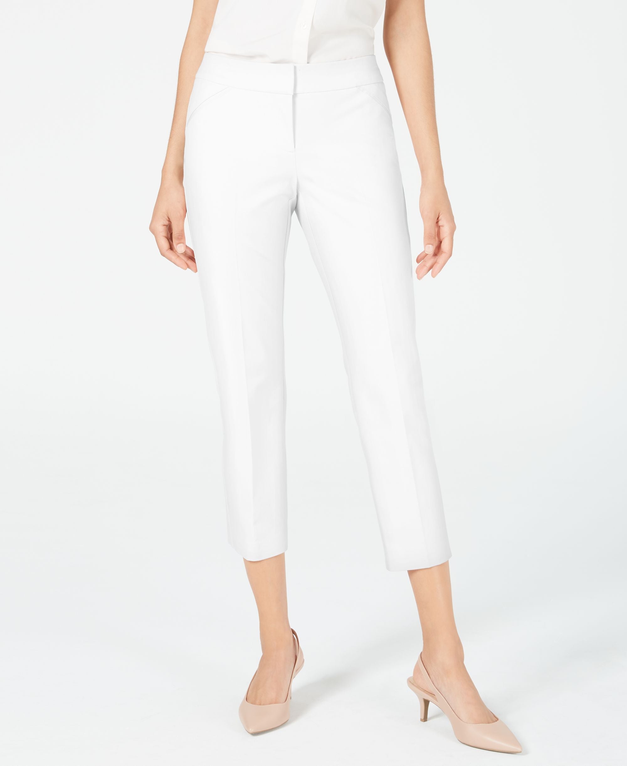 Cropped Straight-Leg Pants