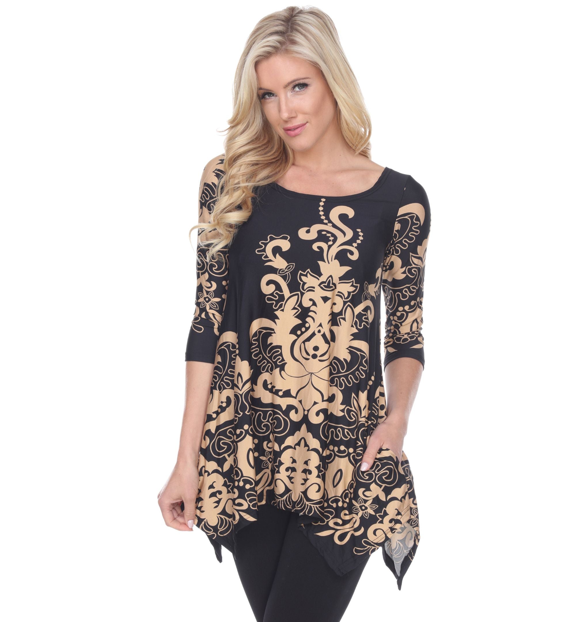 White Mark Womens Yanette Tunic