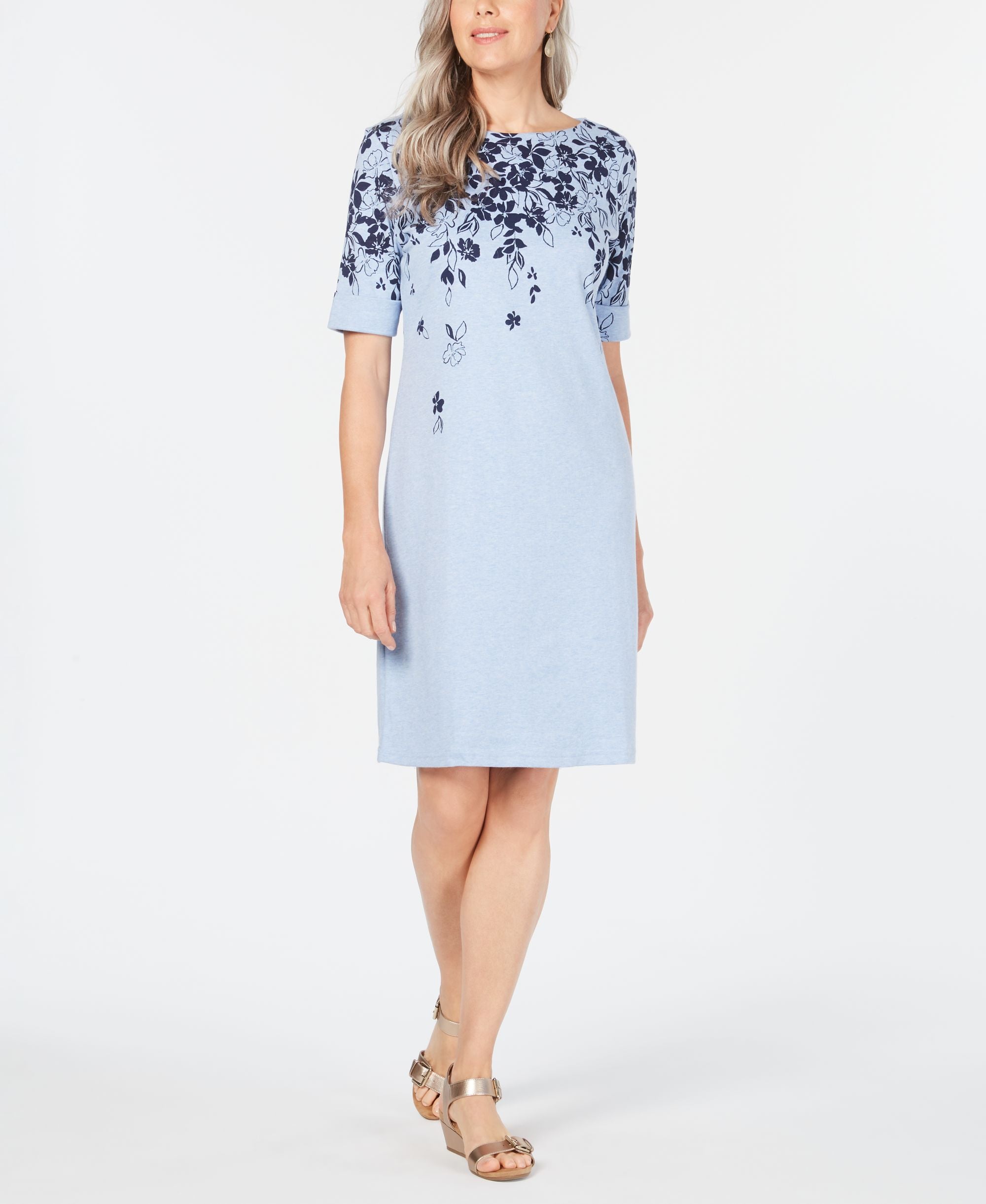 Karen Scott Floral Print Dress