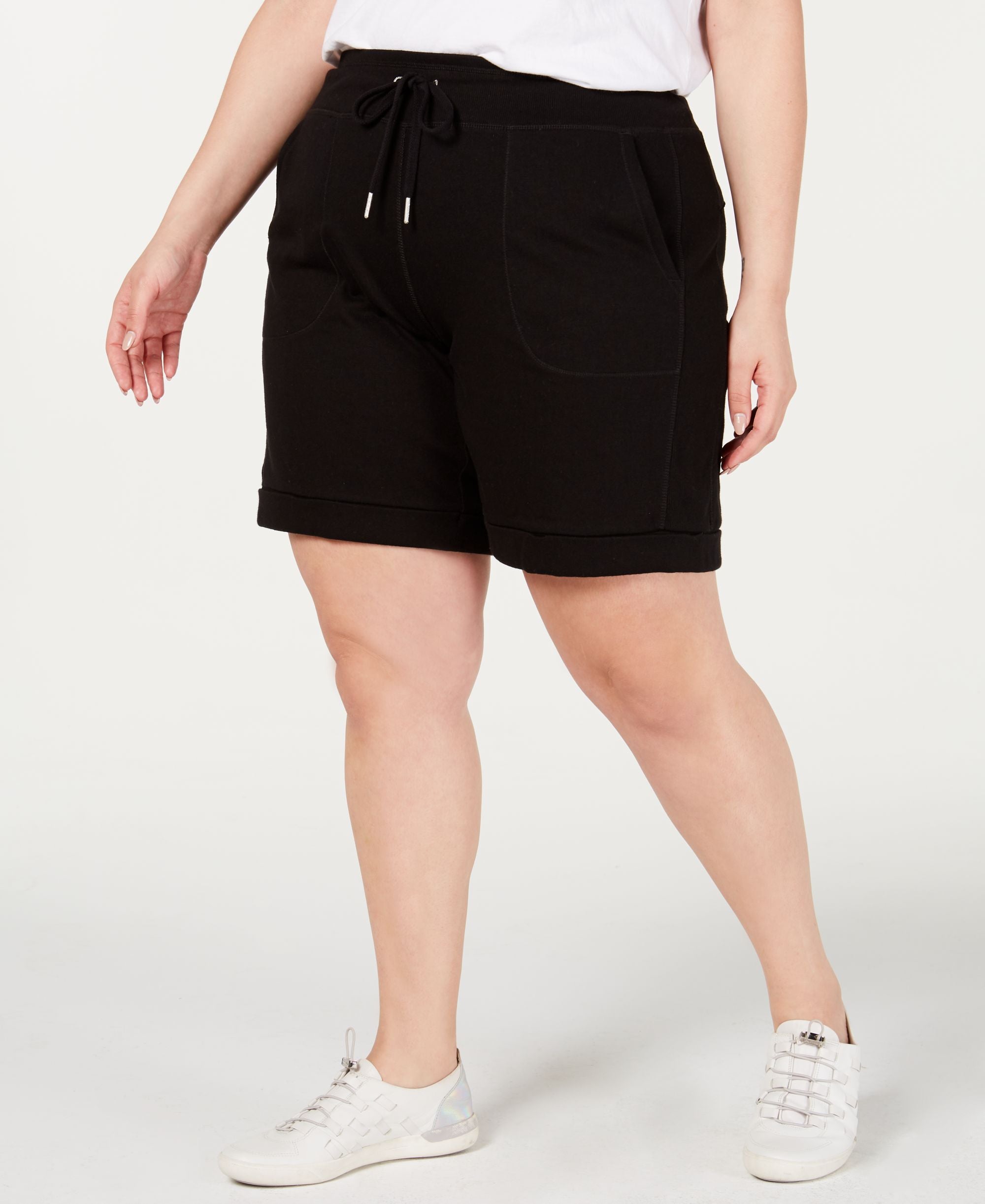 Calvin Klein Performance Plus Size Cuffed Shorts
