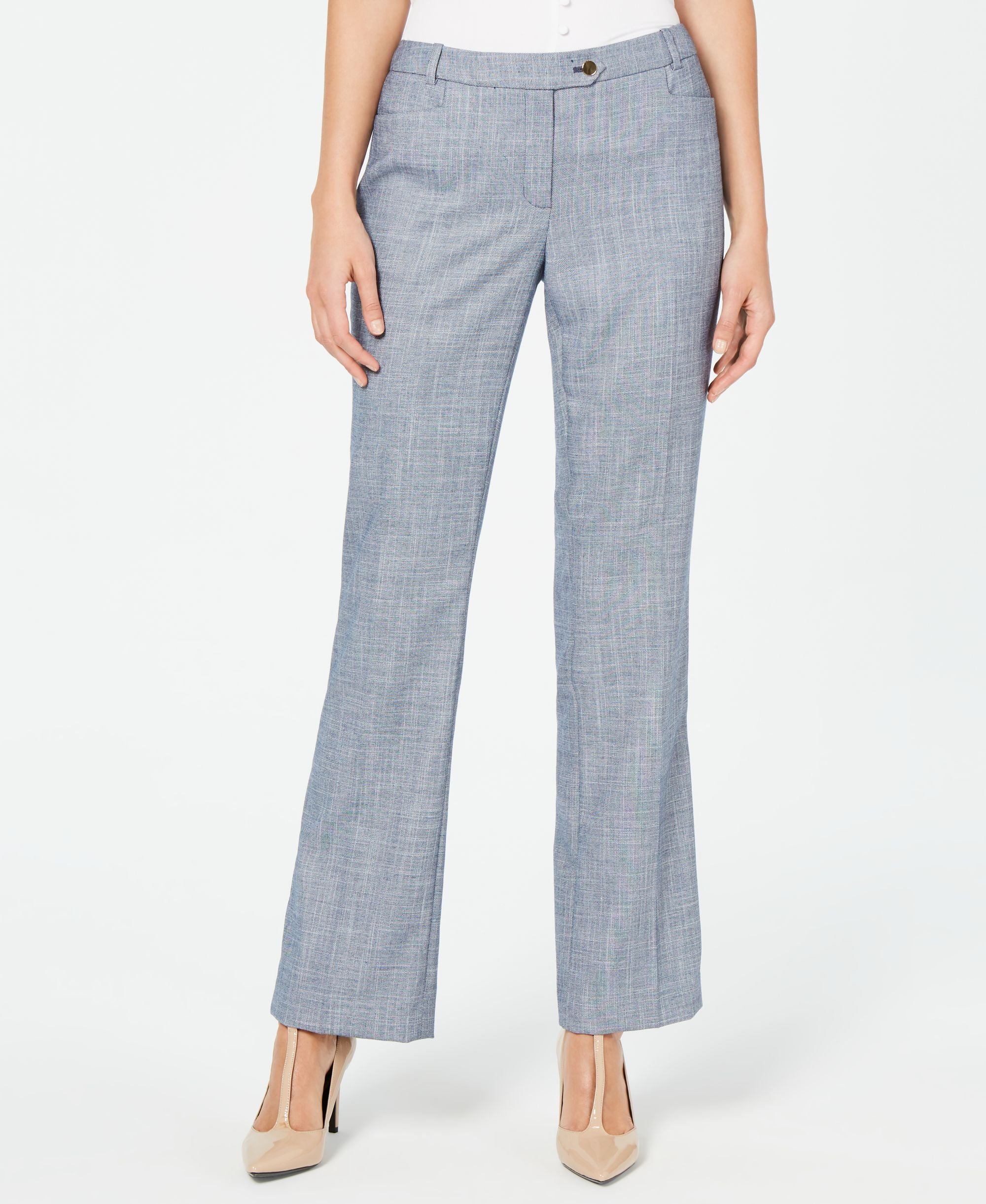Calvin Klein Petite Denim Modern Straight Leg Pants