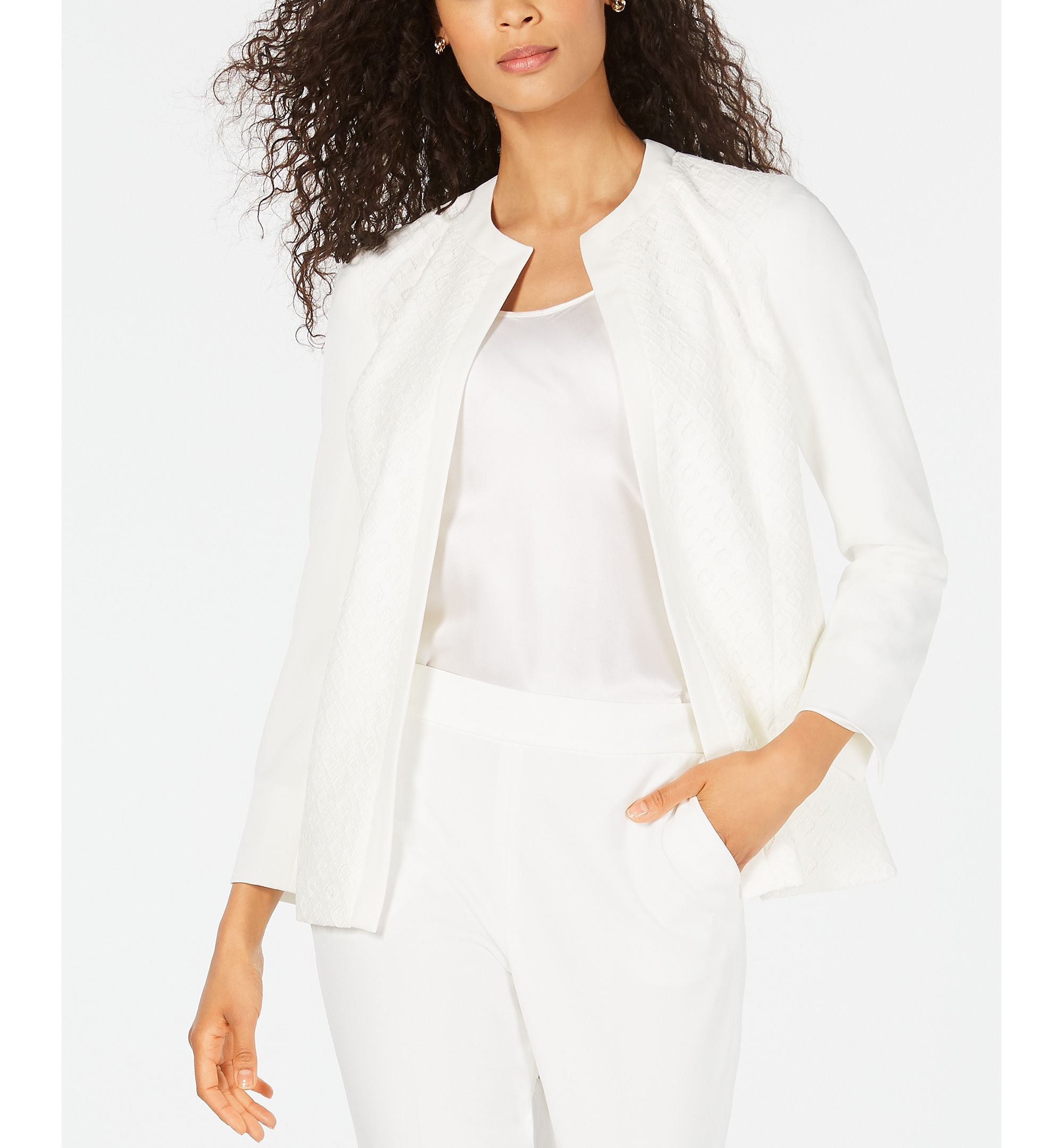 Lace-Front Blazer