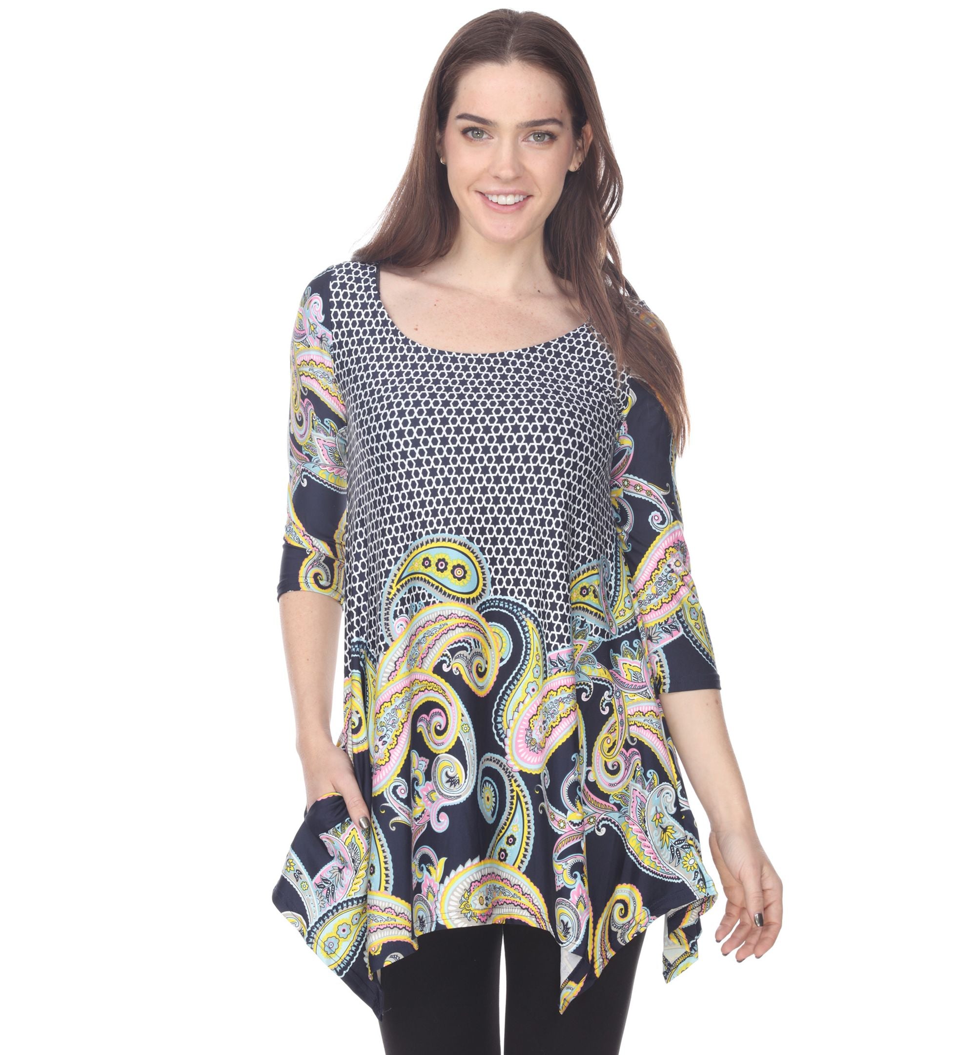 White Mark White Mark Womens Teagan Tunic