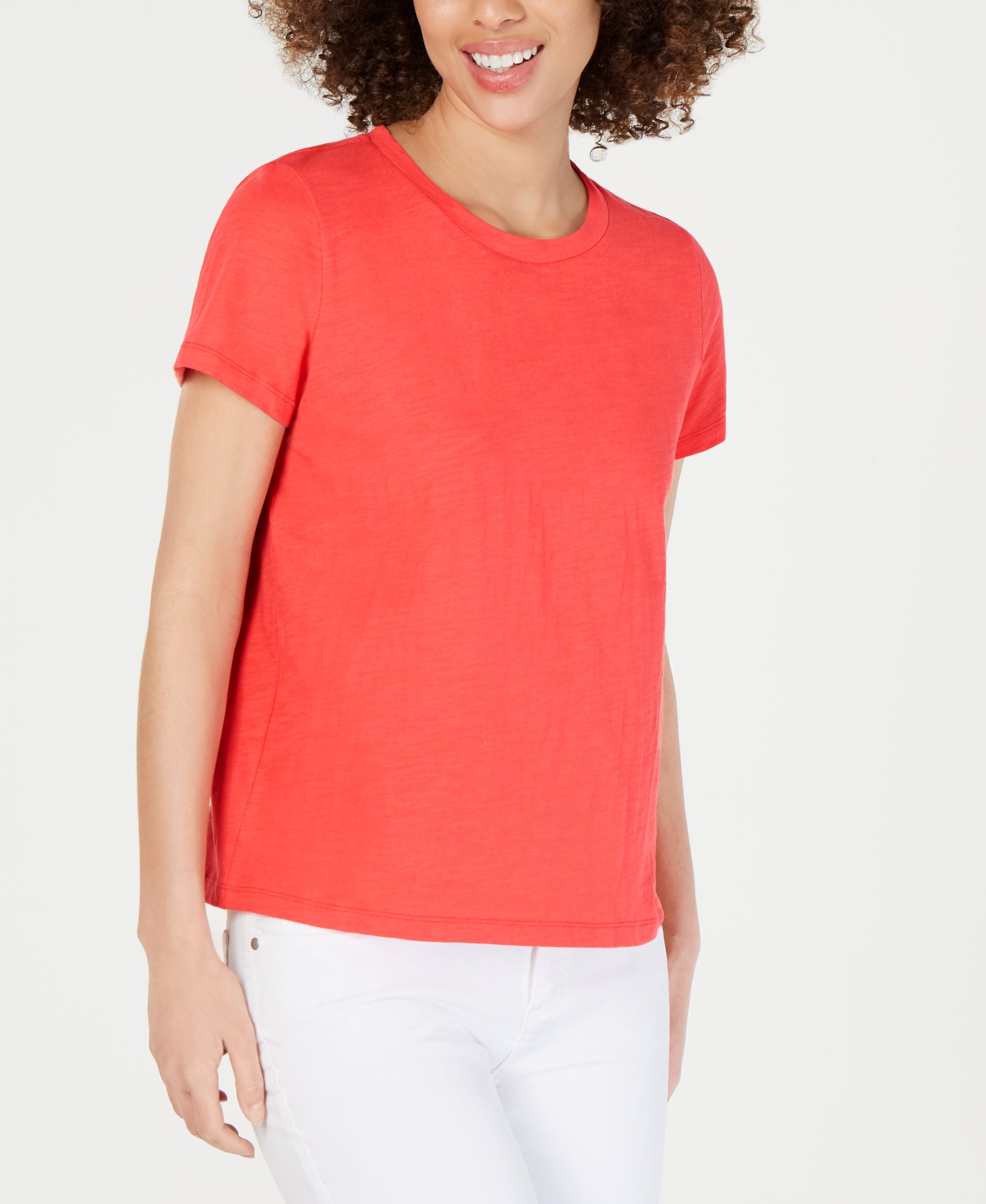 Organic Cotton Crewneck T-Shirt, Regular & Petite