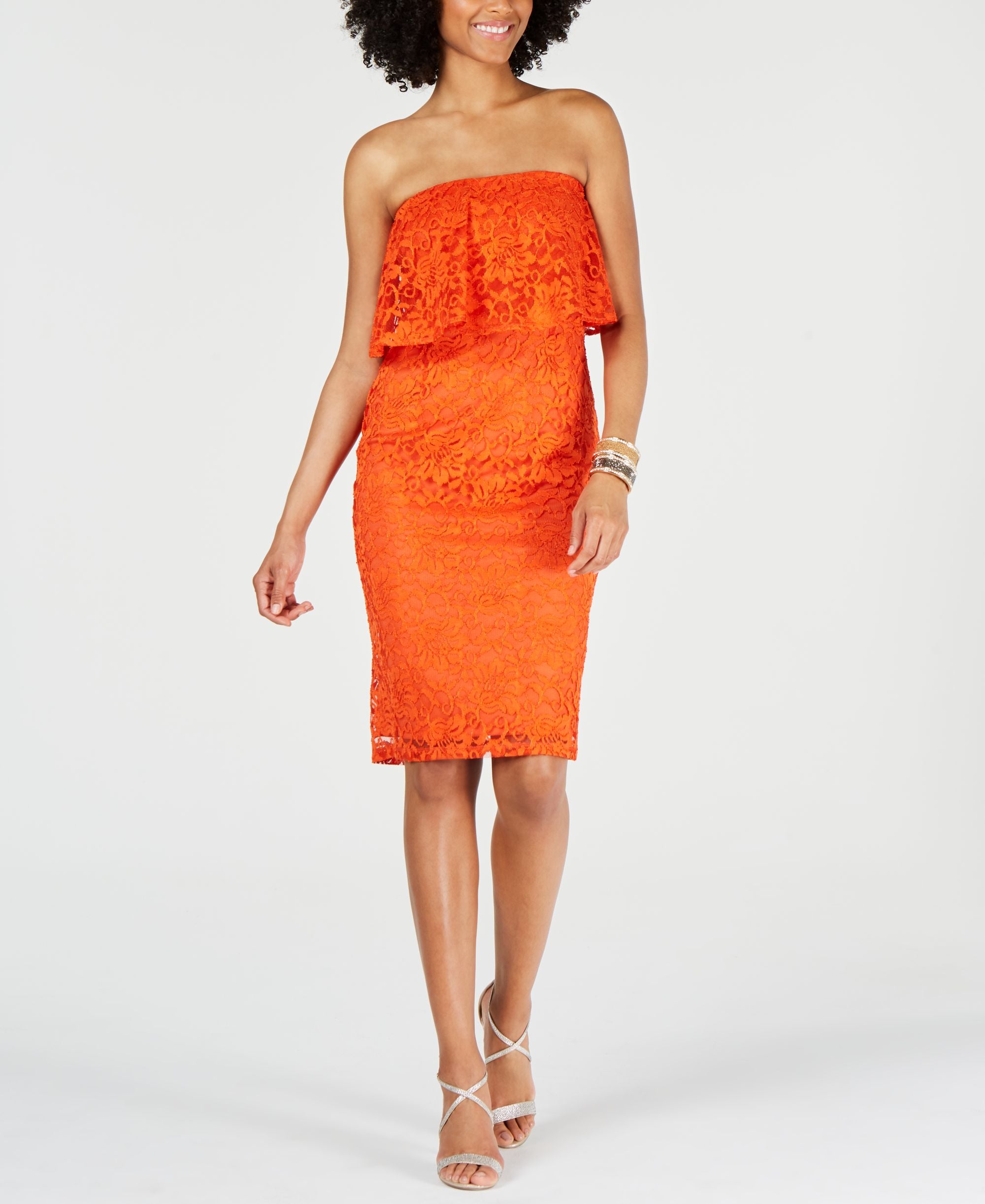 Strapless Lace Dress