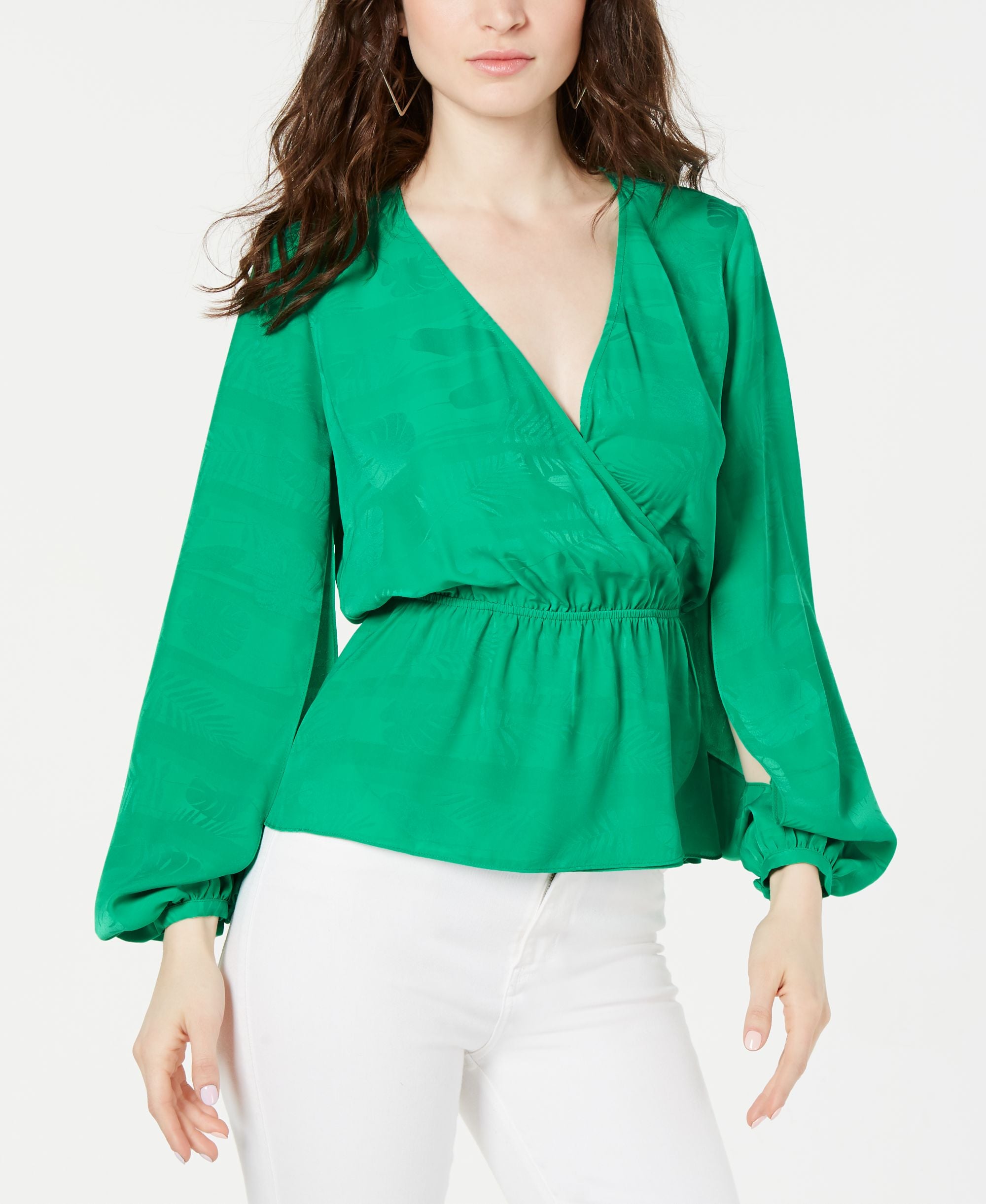 Guess Nathaly Faux Wrap Blouson Top