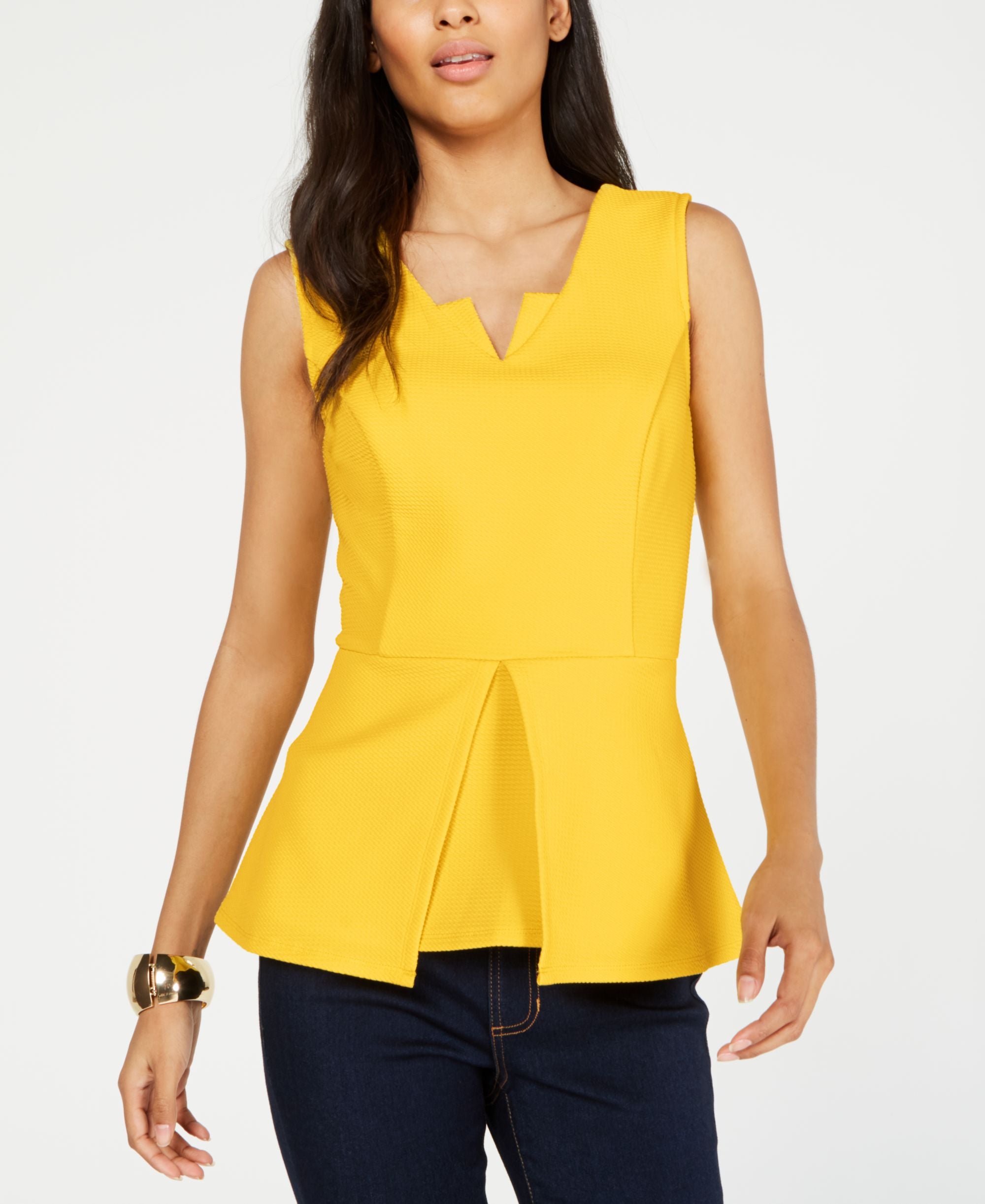 Thalia Sodi Sleeveless Peplum Top