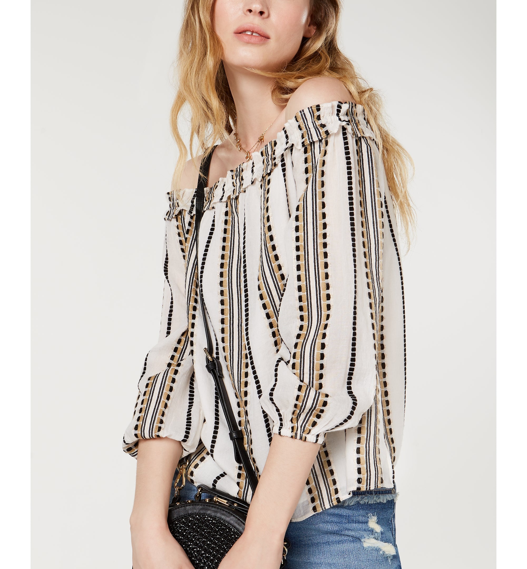 INC Petite Off-The-Shoulder Top