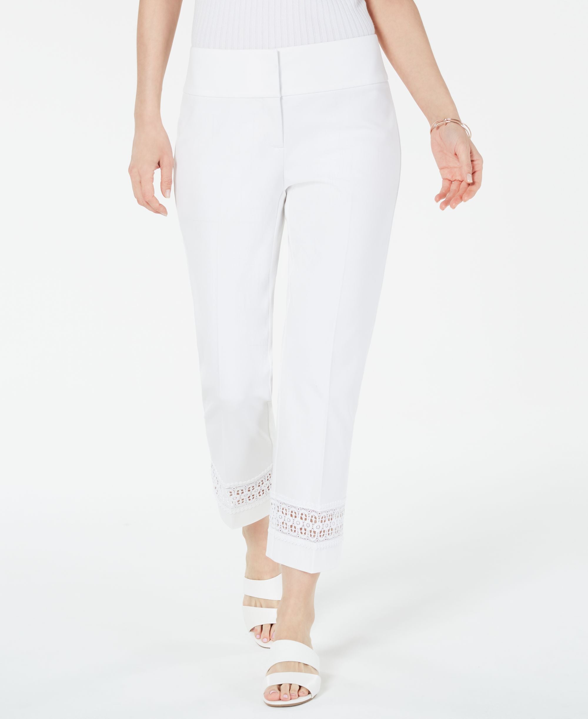 Alfani Eyelet Ankle Pants
