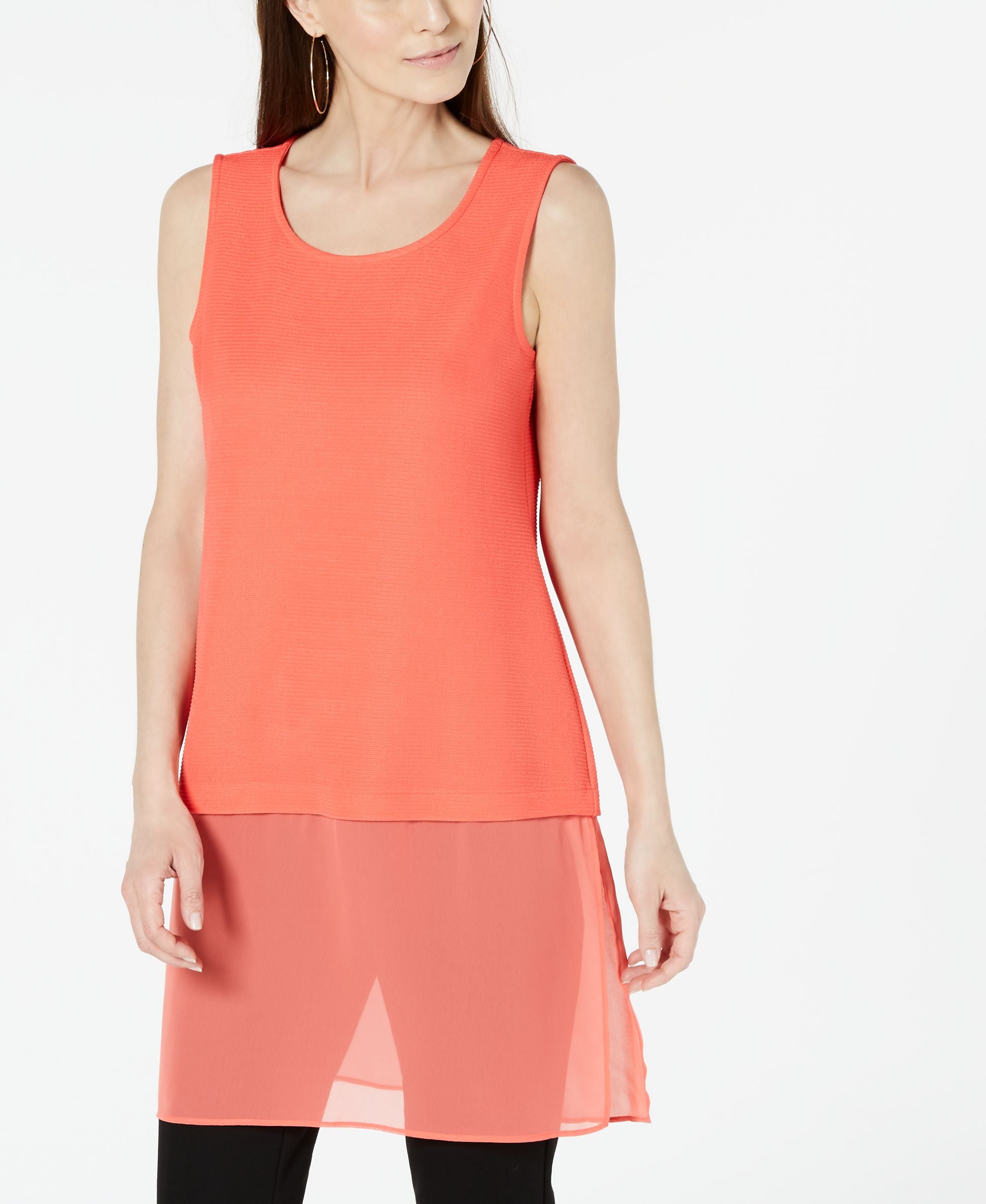 Woven-Hem Tunic