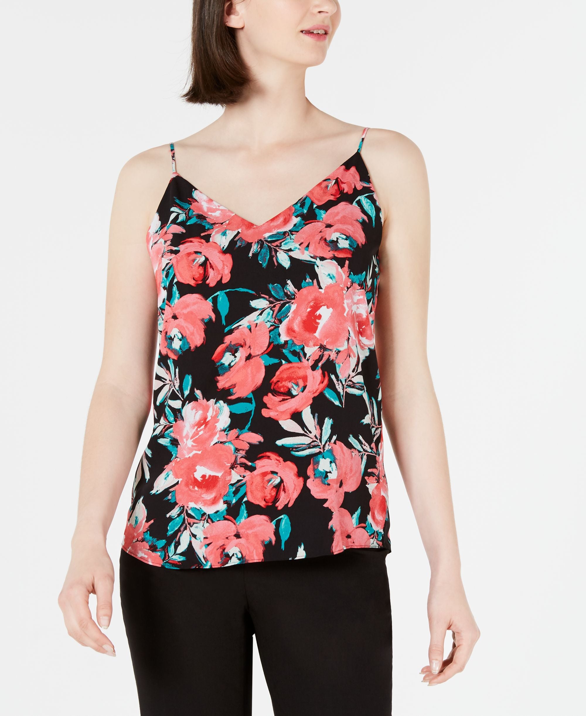 Calvin Klein Floral Print Strappy Camisole