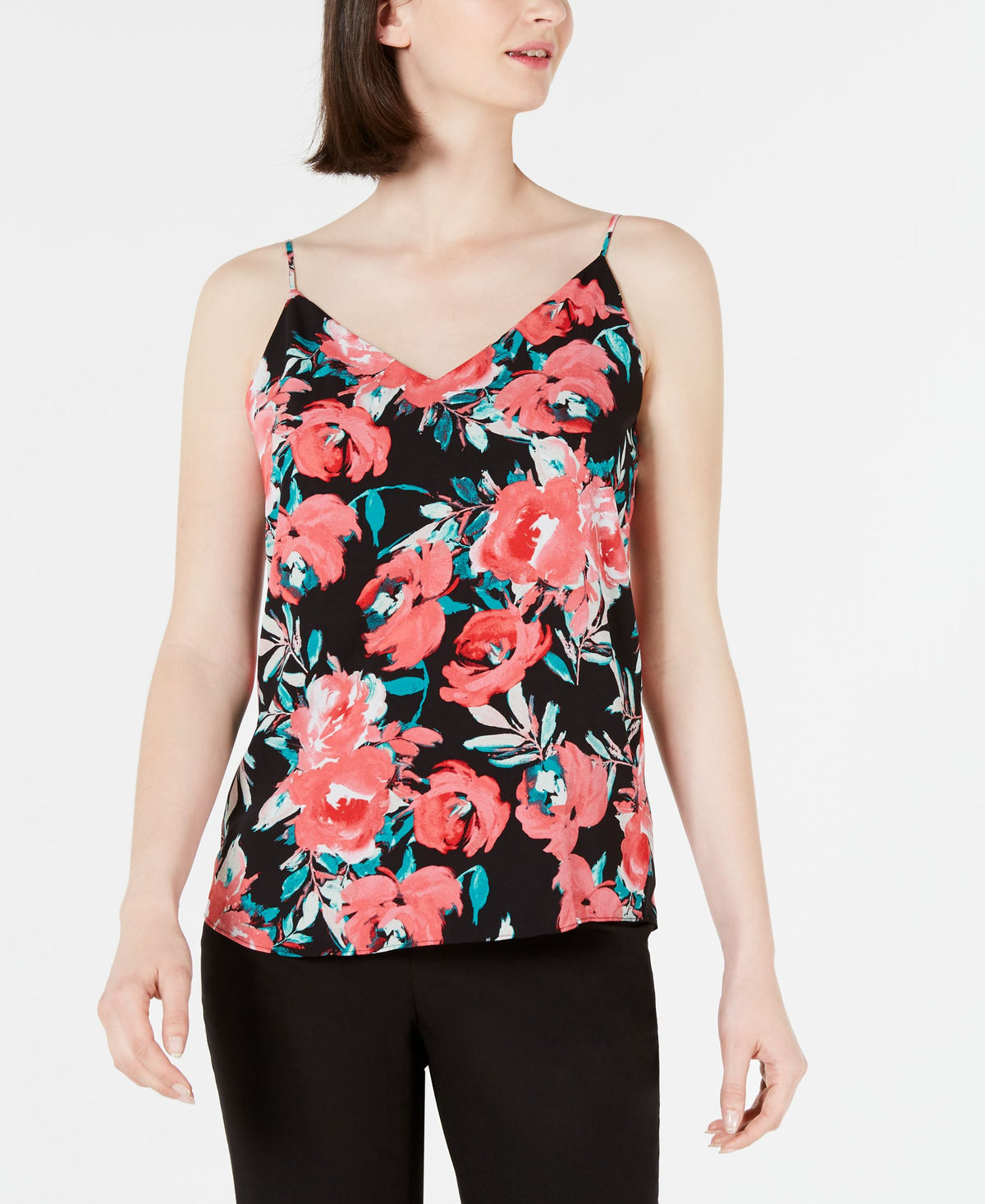 Calvin Klein Floral Print Strappy Camisole