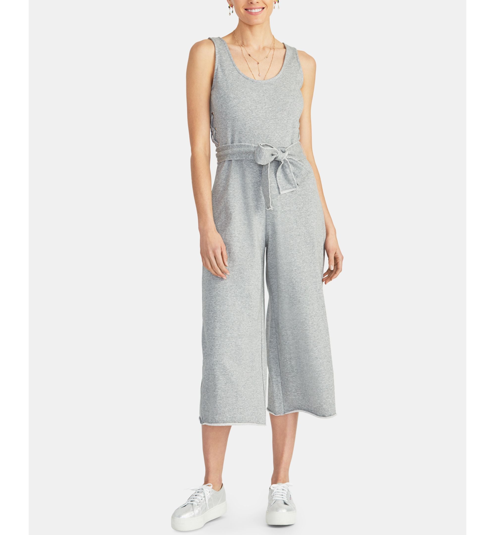 Rachel Rachel Roy Natia Lace Up Cropped Jumpsuit