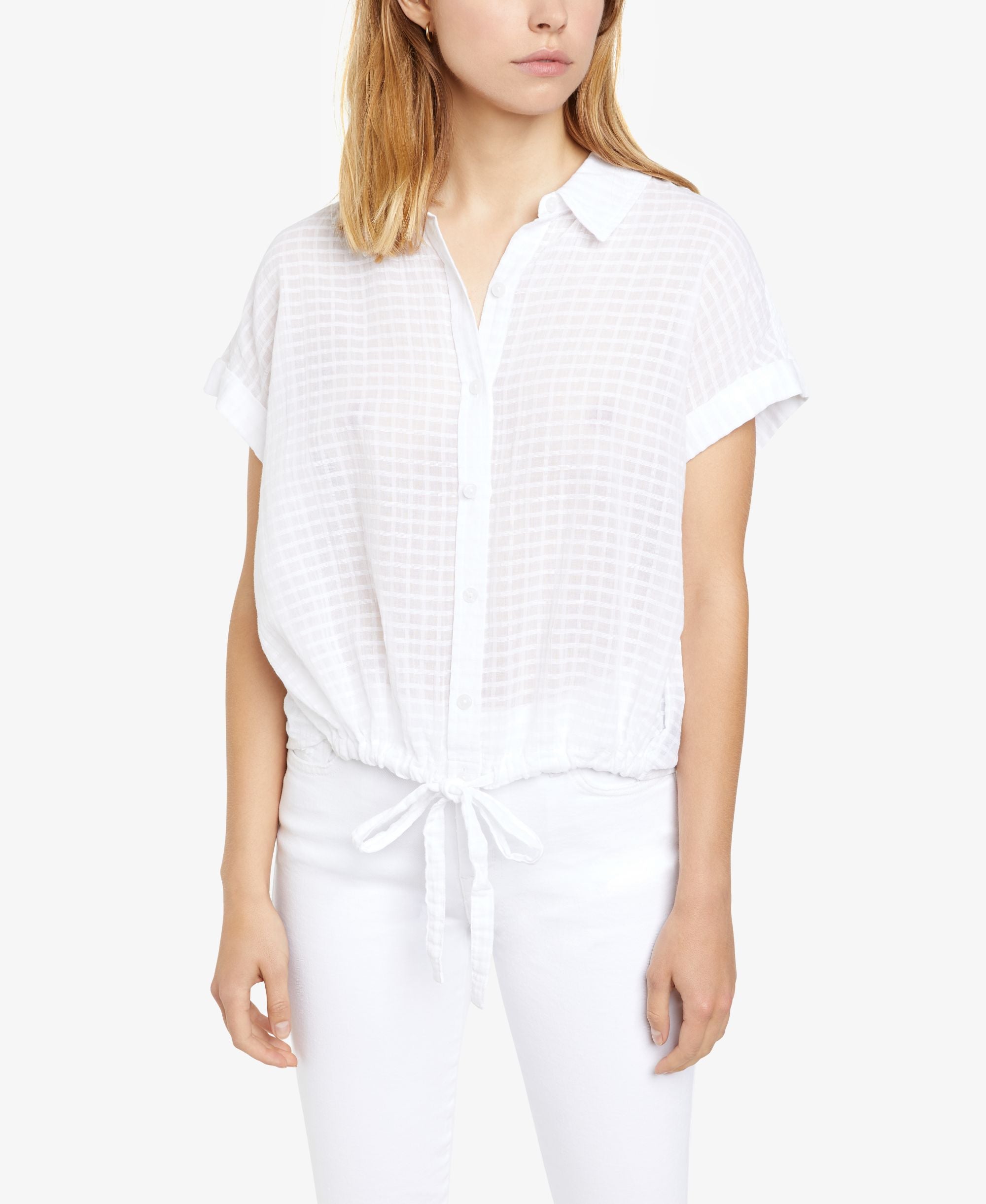 Sanctuary Borrego Striped Tie Front Shirt