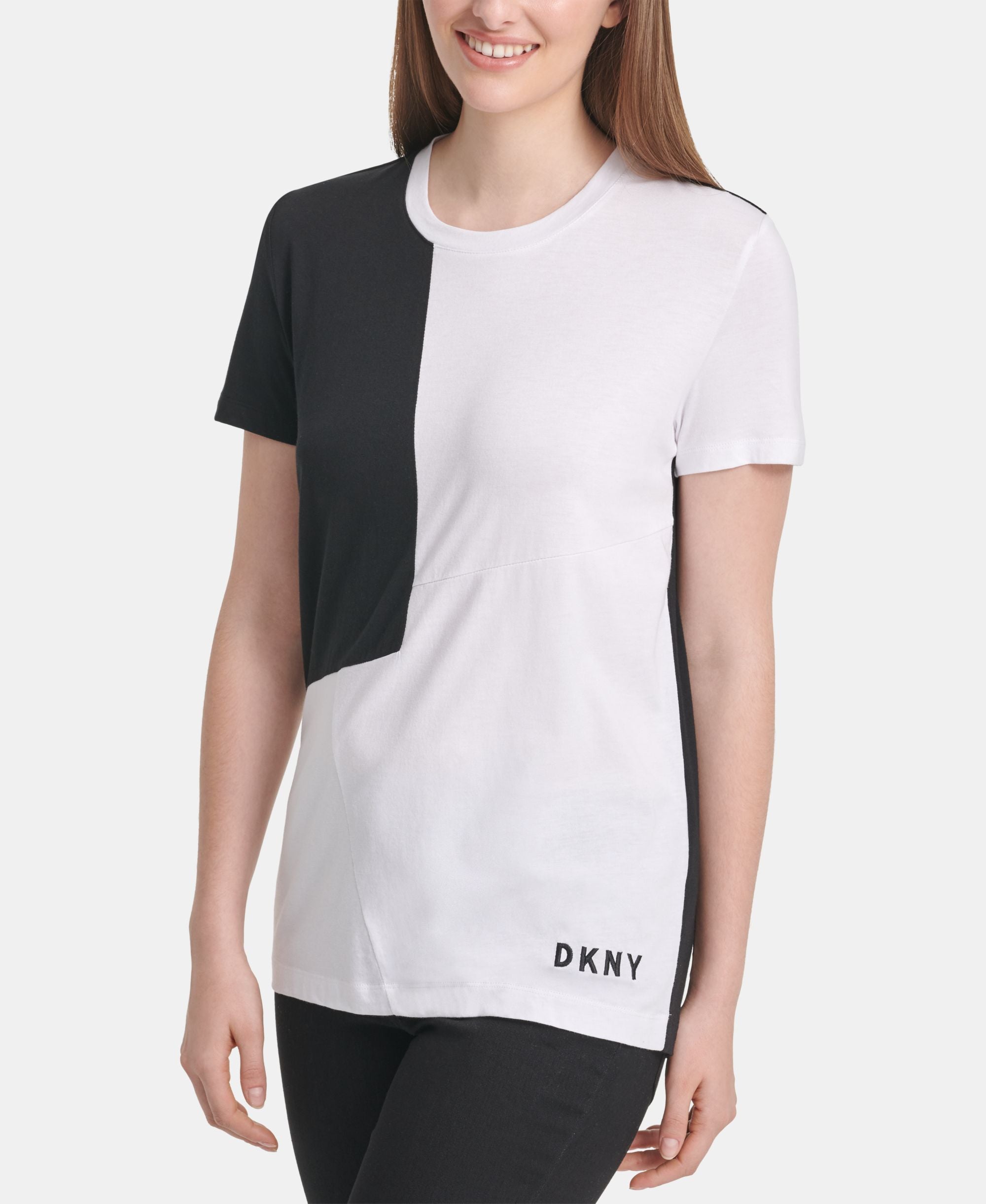 DKNY Crewneck Colorblock T-Shirt