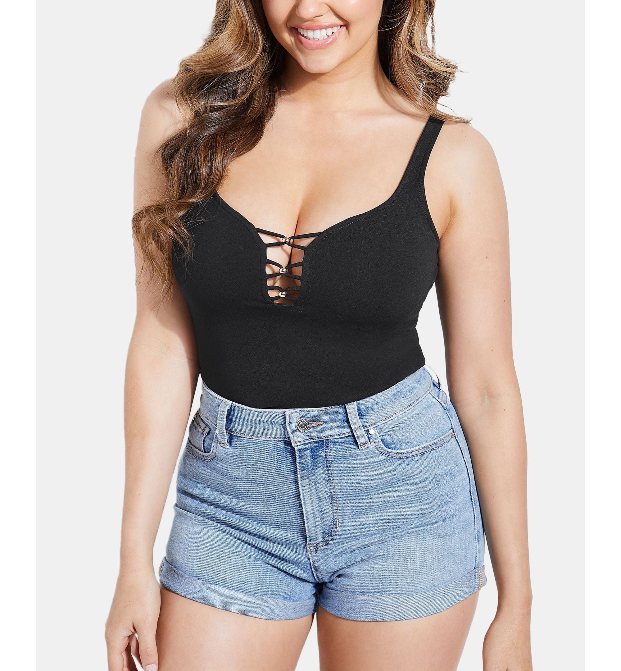 Yunet Beaded Sweetheart Top